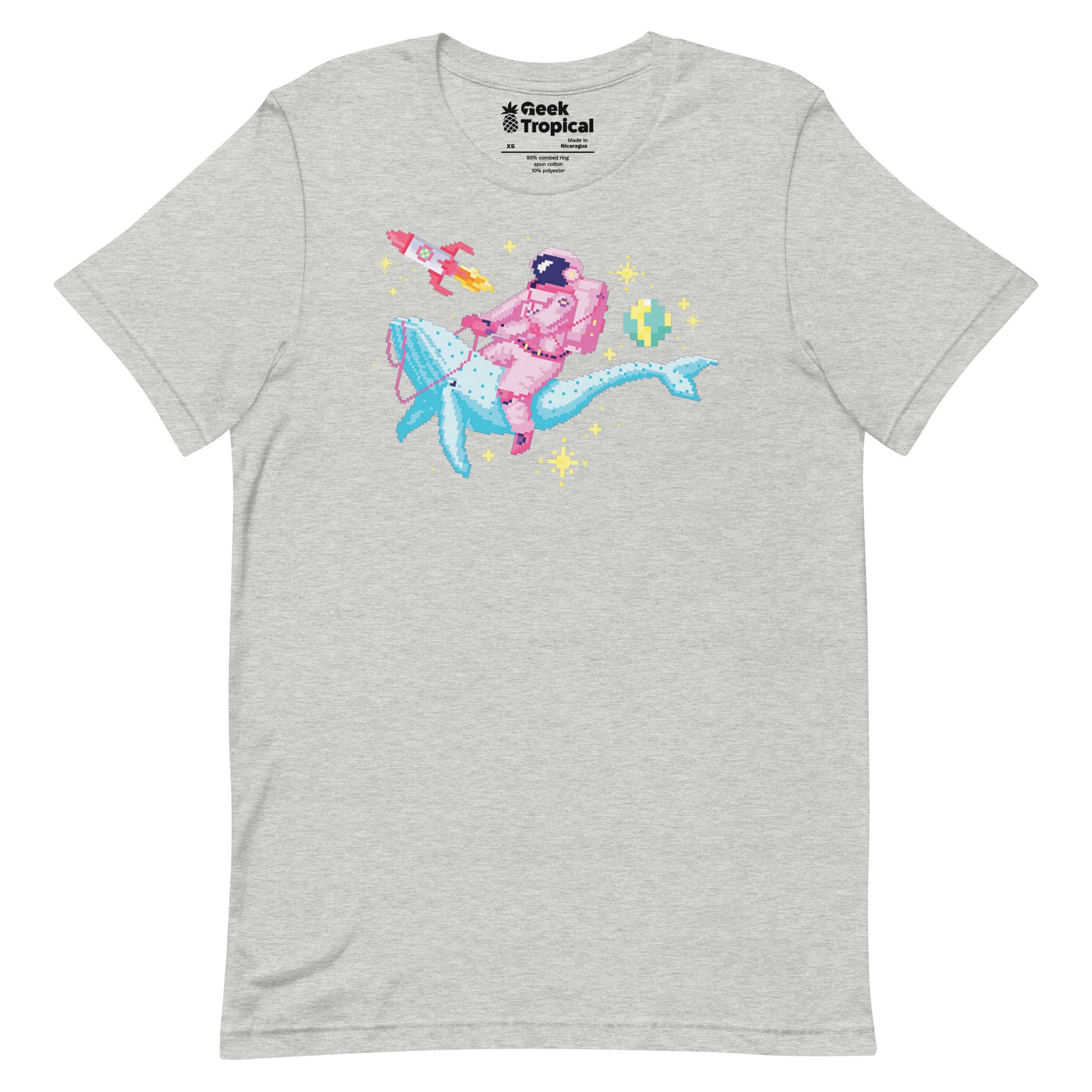 Astronaut Riding Space Whale T-Shirt 14