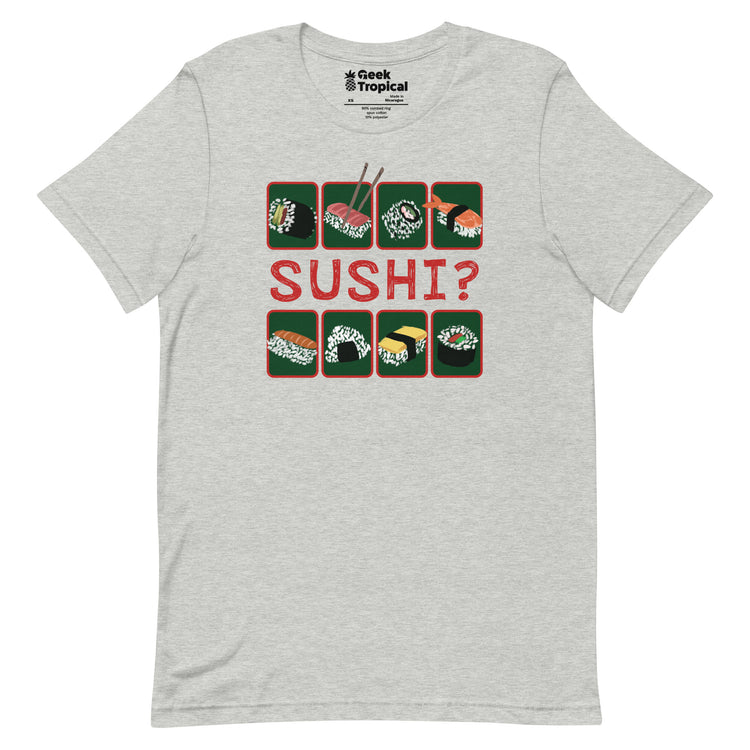 Sushi T-Shirt Geek Nerd Advertise to Meta Design by Claire Murphy Elle