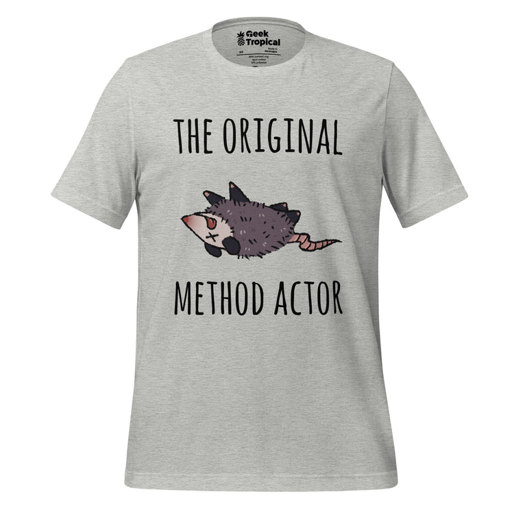 The Original Method Actor Possum T-Shirt Geek Nerd Advertise to Meta Animal Patterns Design by Ardi Tong