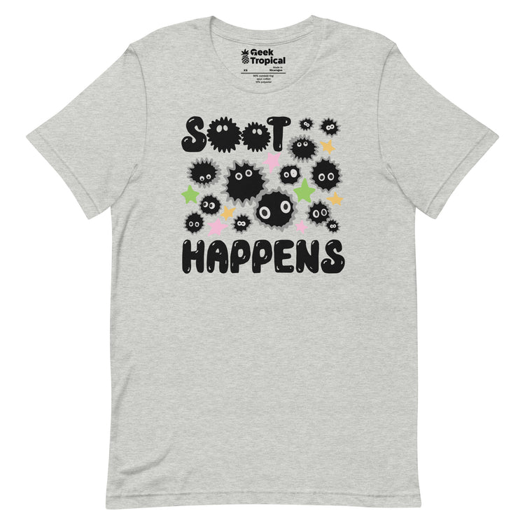 Soot Happens Sootsprites Anime T-Shirt Geek Nerd Advertise to Meta Anime Design by Heather Davenport