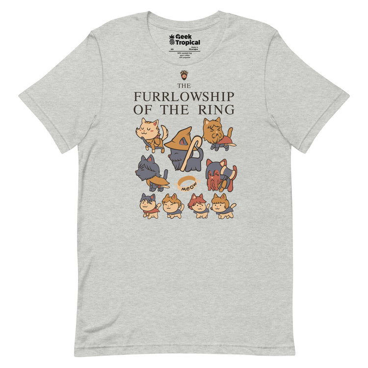 The Furrlowship of the Ring T-Shirt Geek Nerd Advertise to Meta Animal Patterns Book Prints