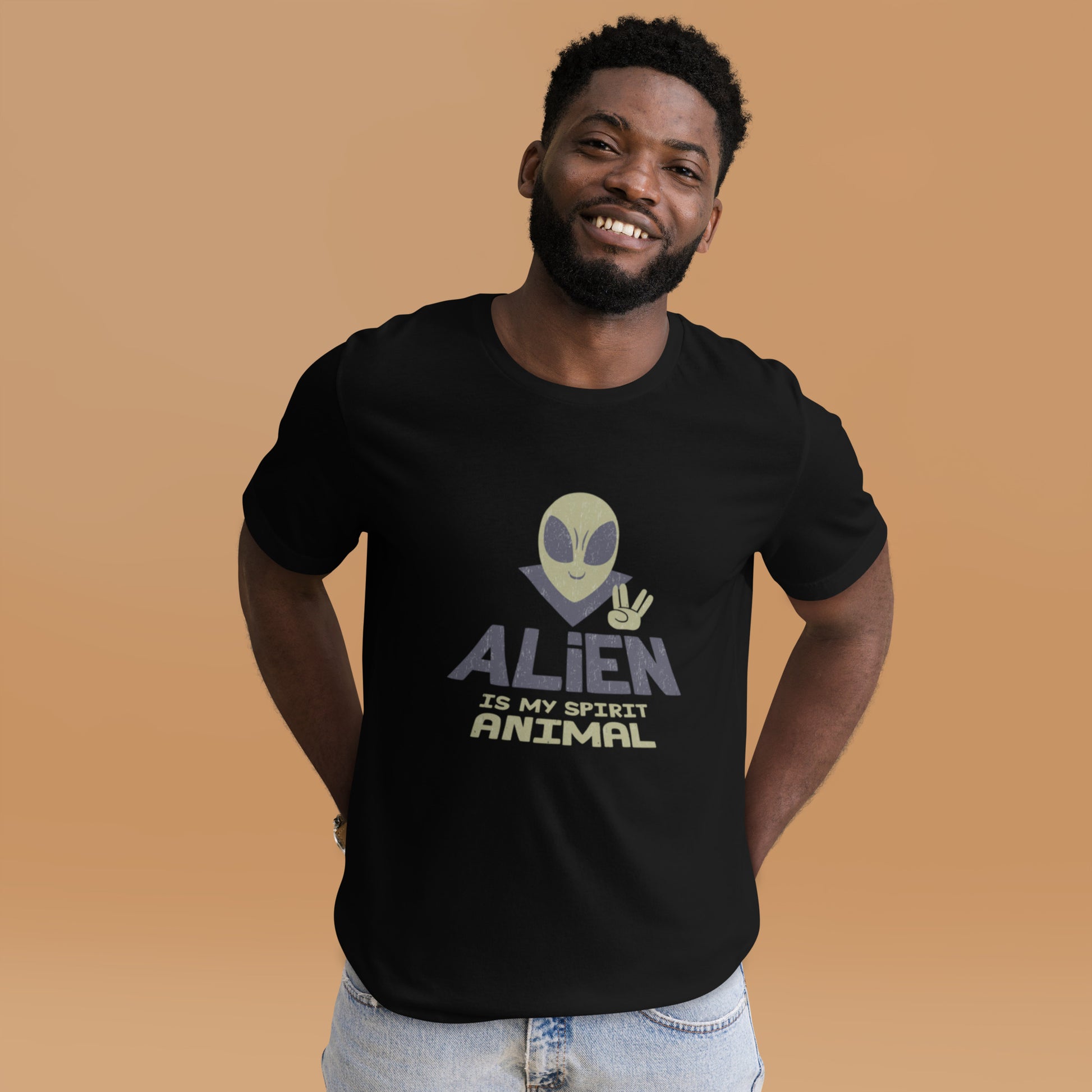 Alien Spirit Animal T-Shirt Geek Nerd Design by Tobe Fonseca FLOW DESC WRITING Funny Prints