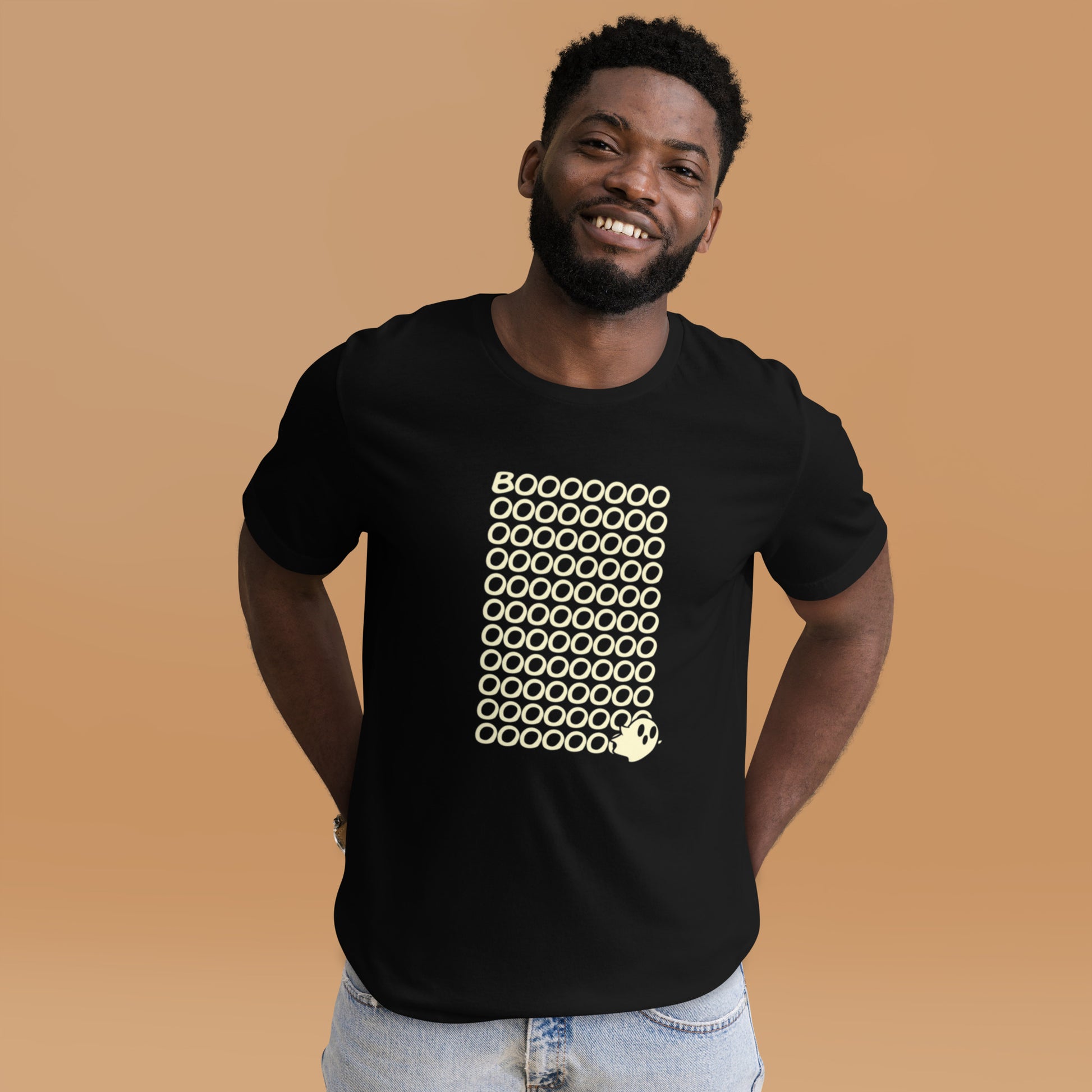 Boo Ghost T-Shirt Geek Nerd Design by Tobe Fonseca Fantasy Prints FLOW DESC WRITING