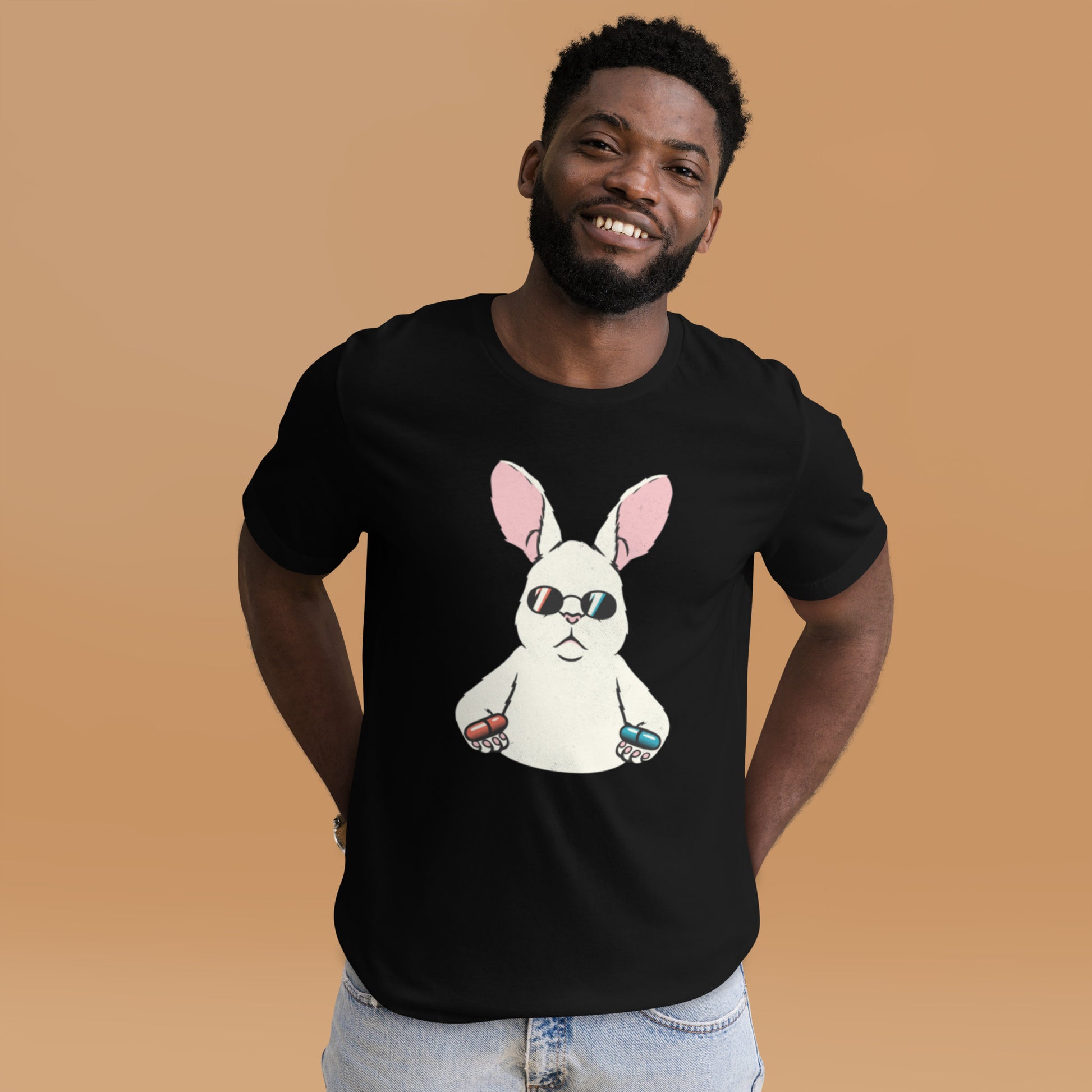 Matrix Rabbit T-Shirt Geek Nerd