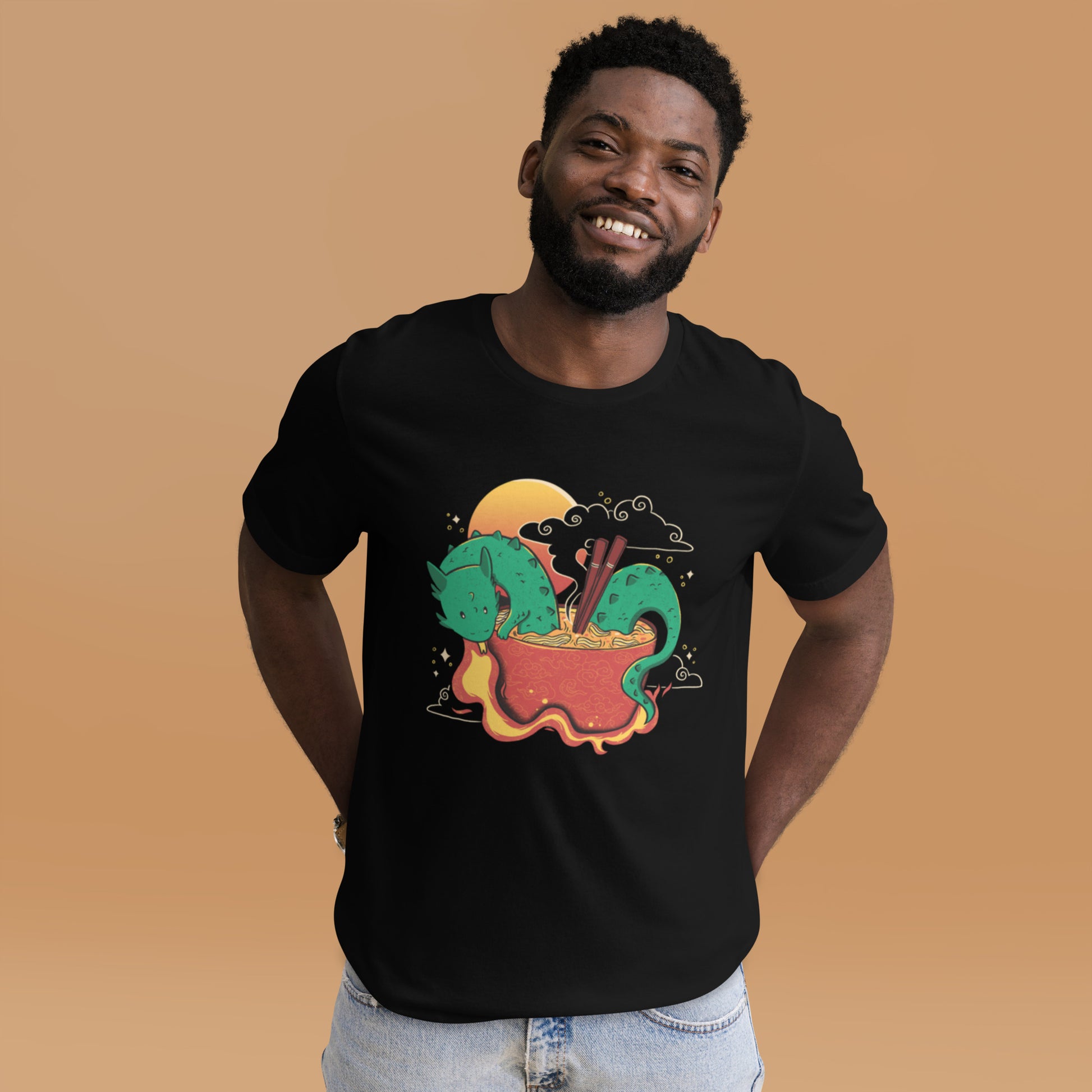 Hot Noddle Dragon T-Shirt Geek Nerd