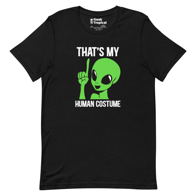 Alien Human Costume T-Shirt Geek Nerd Design by Tobe Fonseca Funny Prints halloween