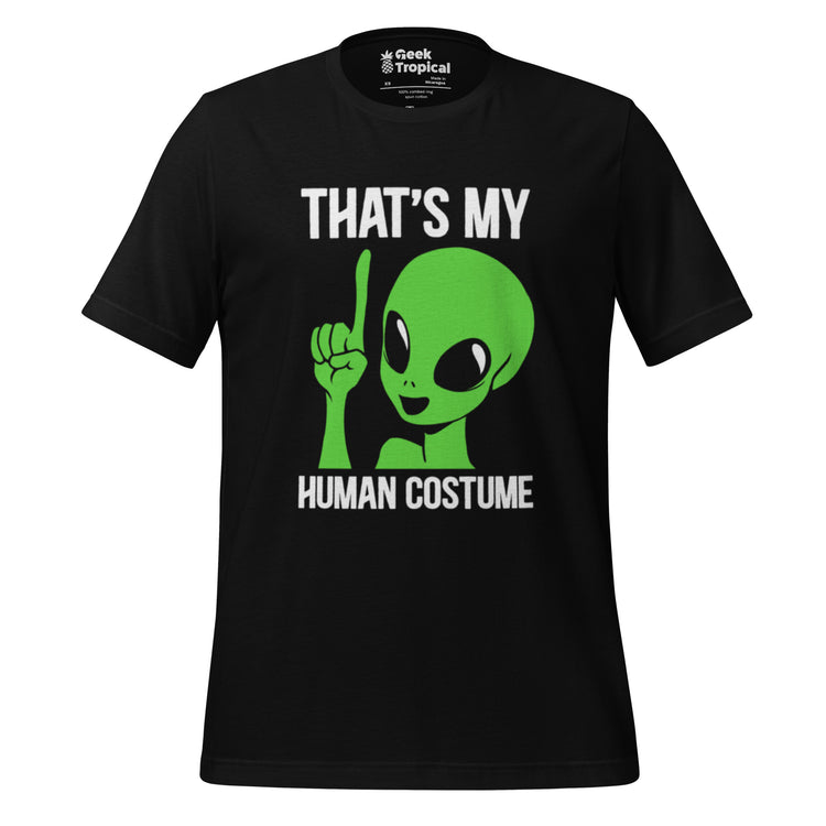 Alien Human Costume T-Shirt Geek Nerd Design by Tobe Fonseca Funny Prints halloween