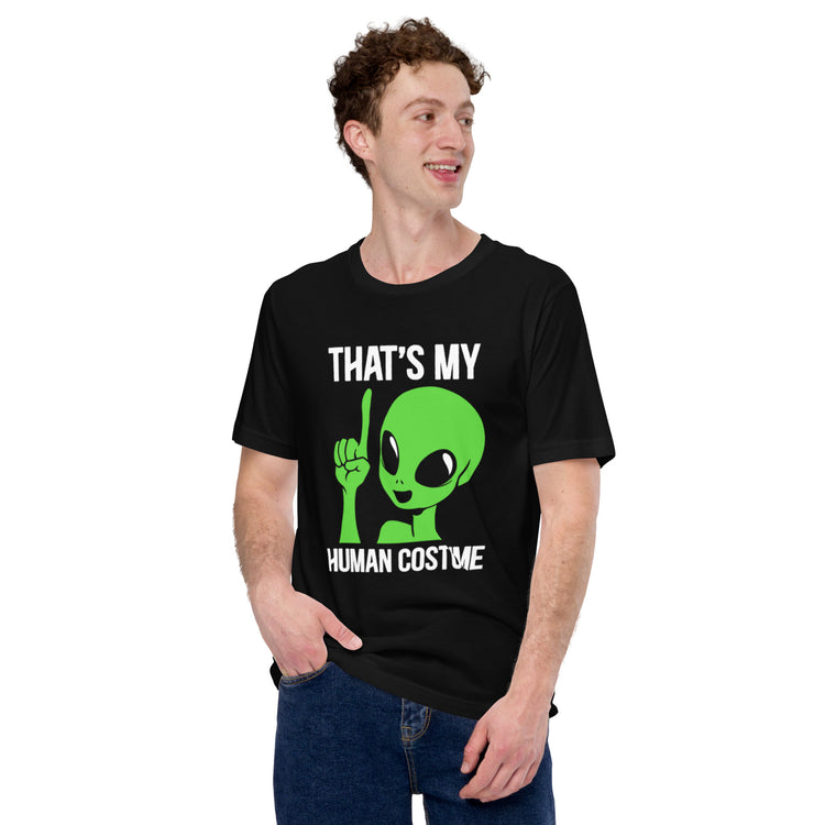 Alien Human Costume T-Shirt Geek Nerd Design by Tobe Fonseca Funny Prints halloween