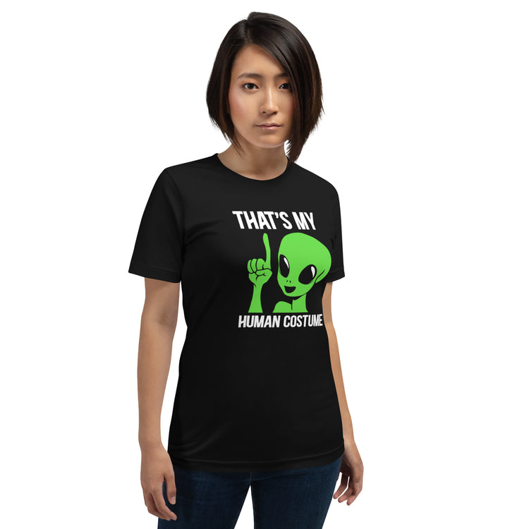 Alien Human Costume T-Shirt Geek Nerd Design by Tobe Fonseca Funny Prints halloween