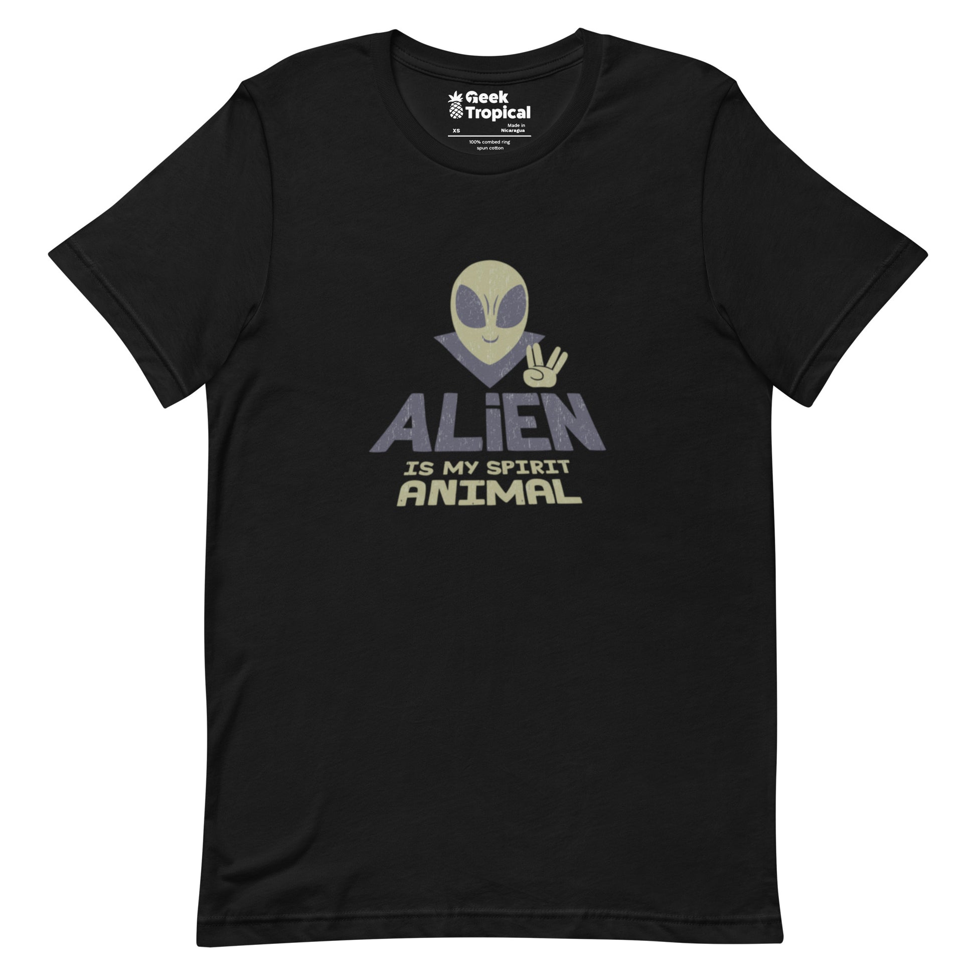 Alien Spirit Animal T-Shirt Geek Nerd Design by Tobe Fonseca FLOW DESC WRITING Funny Prints