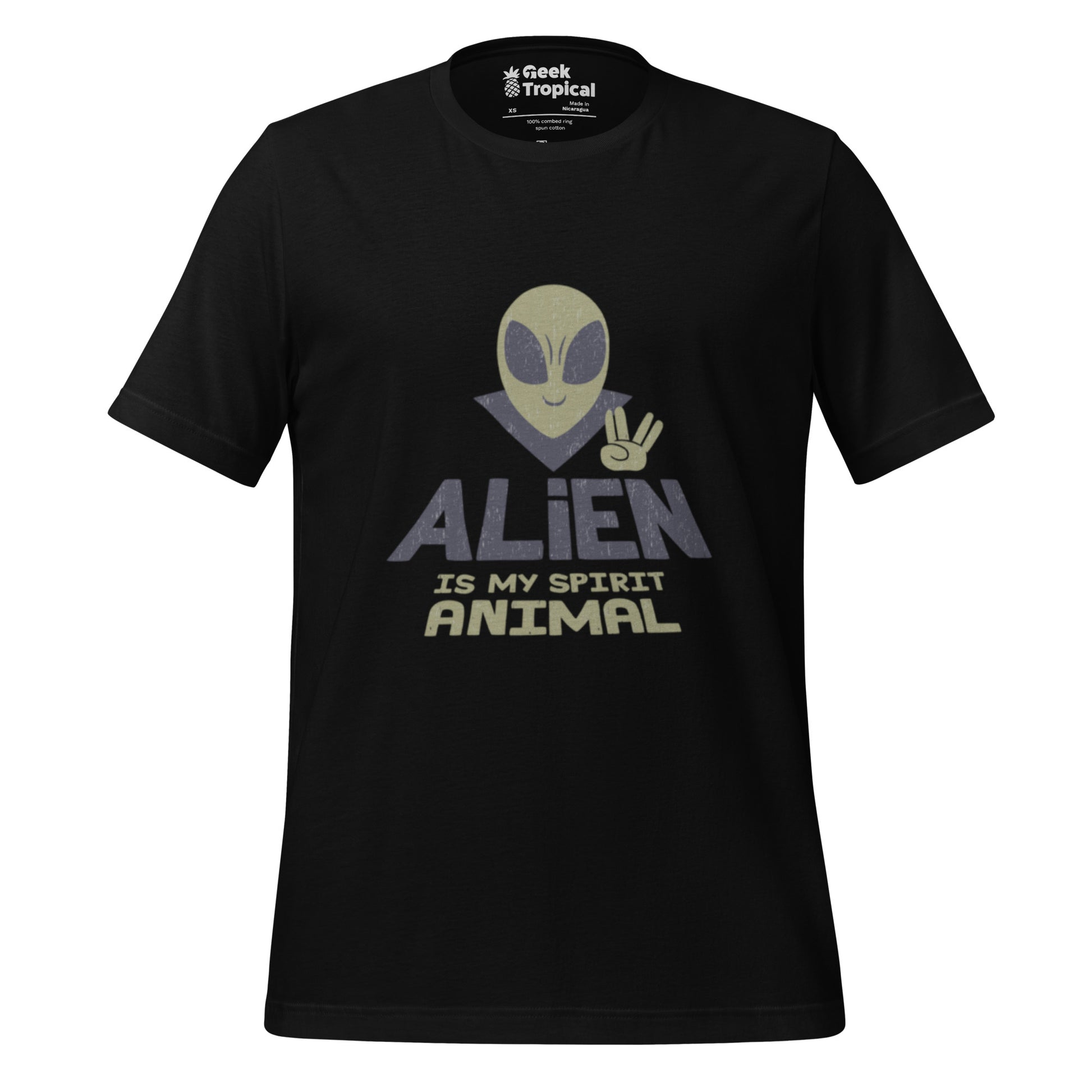 Alien Spirit Animal T-Shirt Geek Nerd Design by Tobe Fonseca FLOW DESC WRITING Funny Prints
