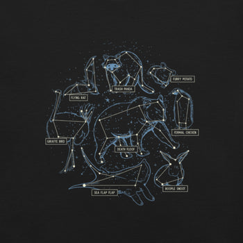 Silly Animals Constellations T-Shirt Geek Nerd Animal Patterns Design by Tobe Fonseca FLOW DESC WRITING