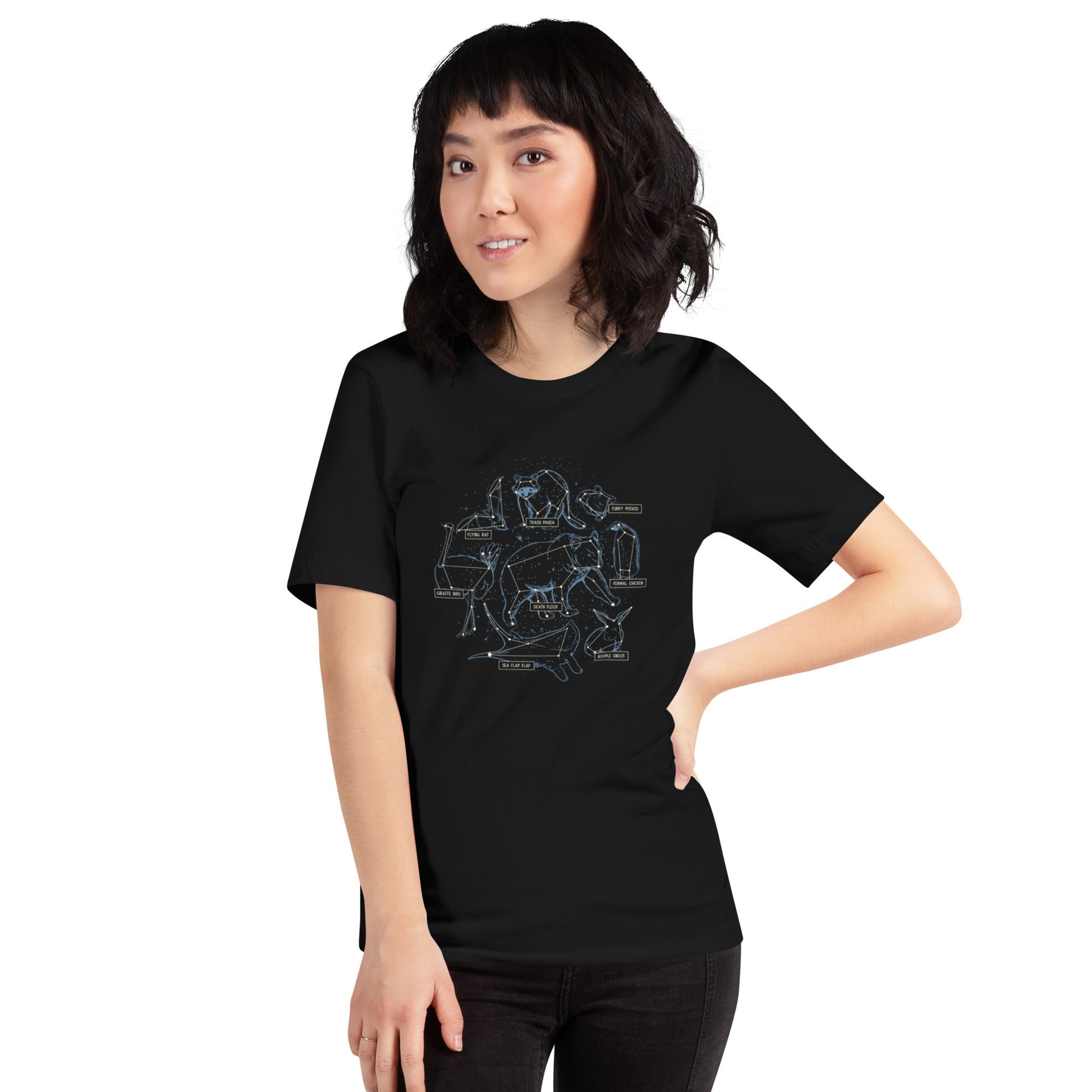 Silly Animals Constellations T-Shirt Geek Nerd Animal Patterns Design by Tobe Fonseca FLOW DESC WRITING