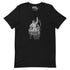 Astronaut Escaping Skeletons T-Shirt Geek Nerd Design by Tobe Fonseca Fantasy Prints FLOW DESC WRITING