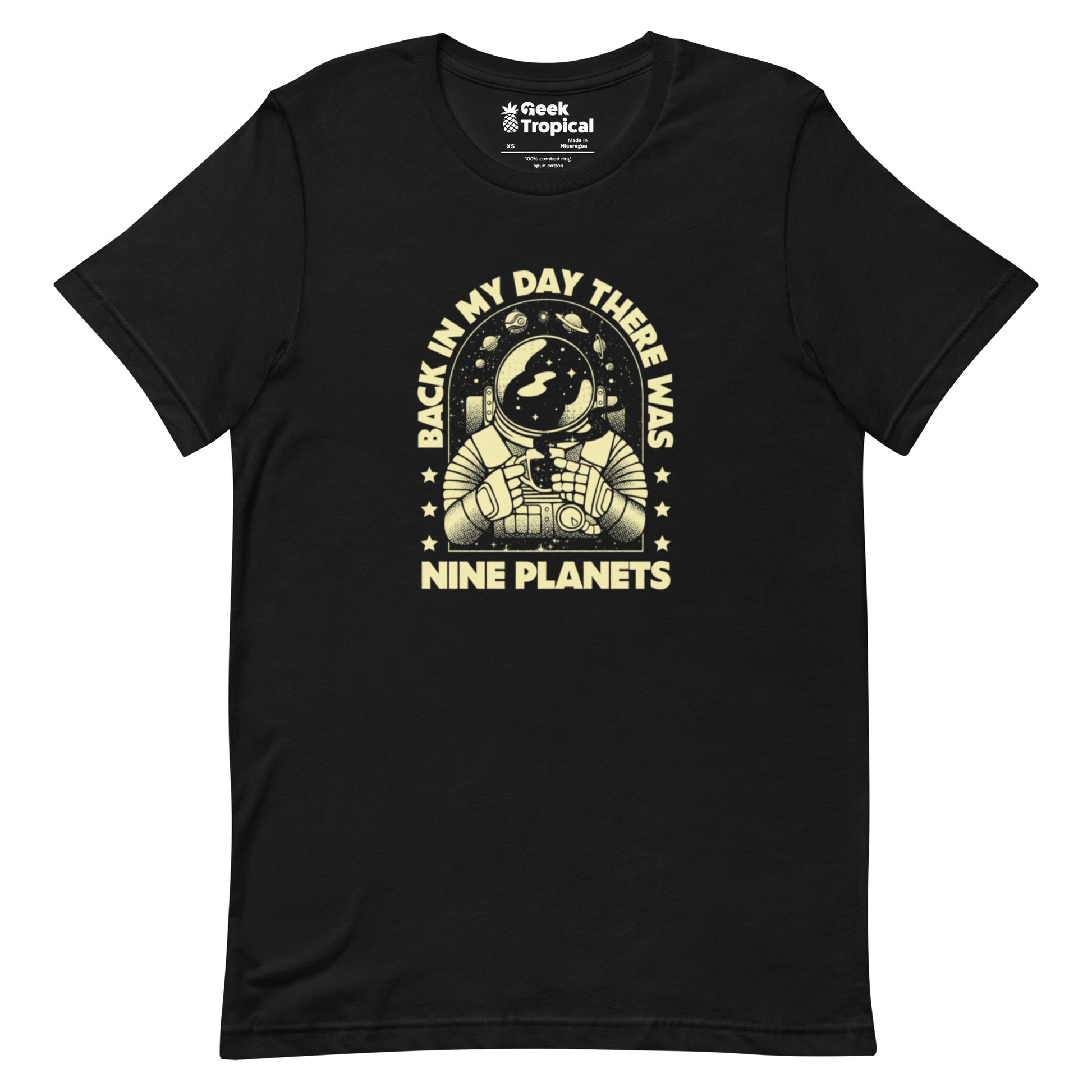 We Had Nine Planets T-Shirt Geek Nerd Design by Tobe Fonseca FLOW DESC WRITING Funny Prints