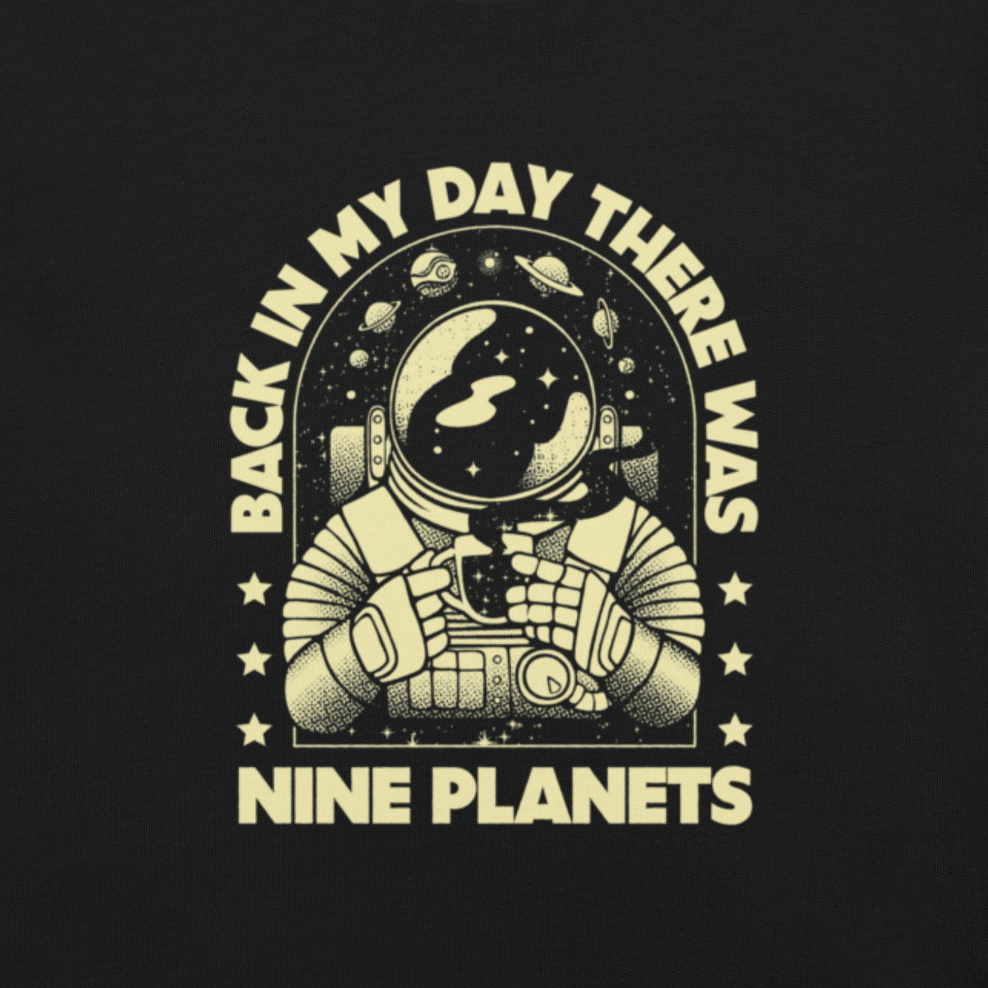 We Had Nine Planets T-Shirt Geek Nerd Design by Tobe Fonseca FLOW DESC WRITING Funny Prints