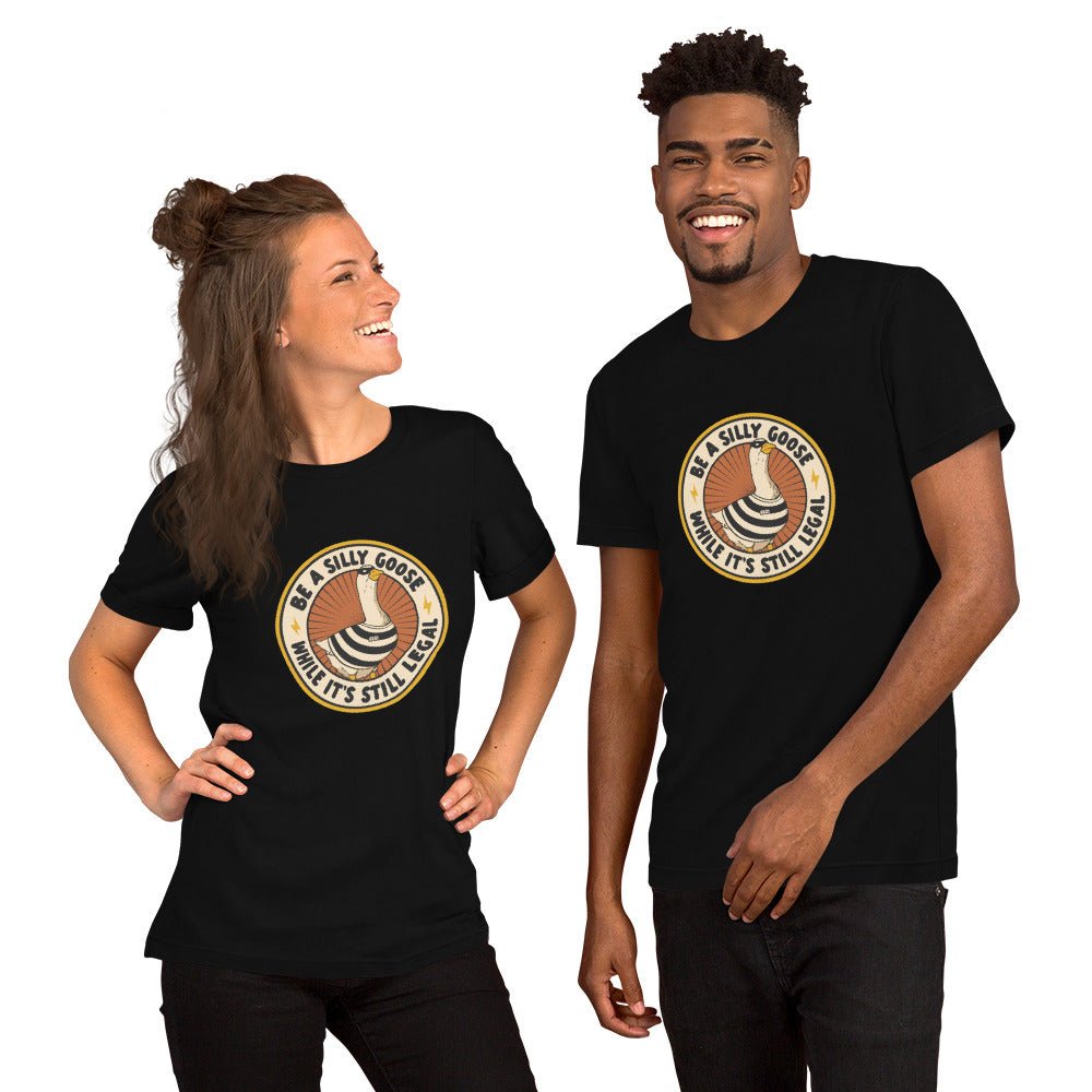 Be A Silly Goose While Legal T-Shirt Geek Nerd Animal Patterns Design by Tobe Fonseca FLOW DESC WRITING