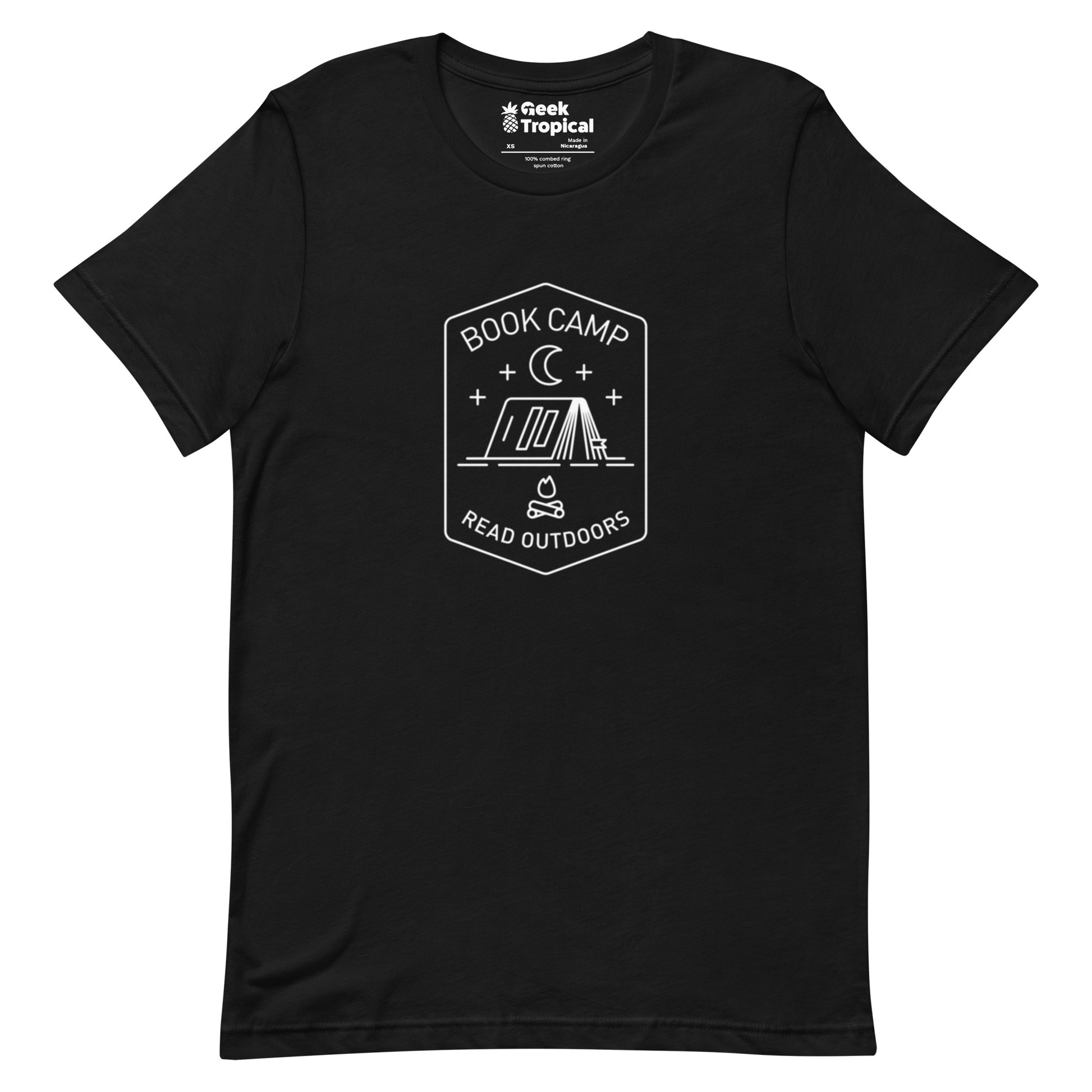 Book Camp T-Shirt Geek Nerd Book Prints Design by Tobe Fonseca FLOW DESC WRITING