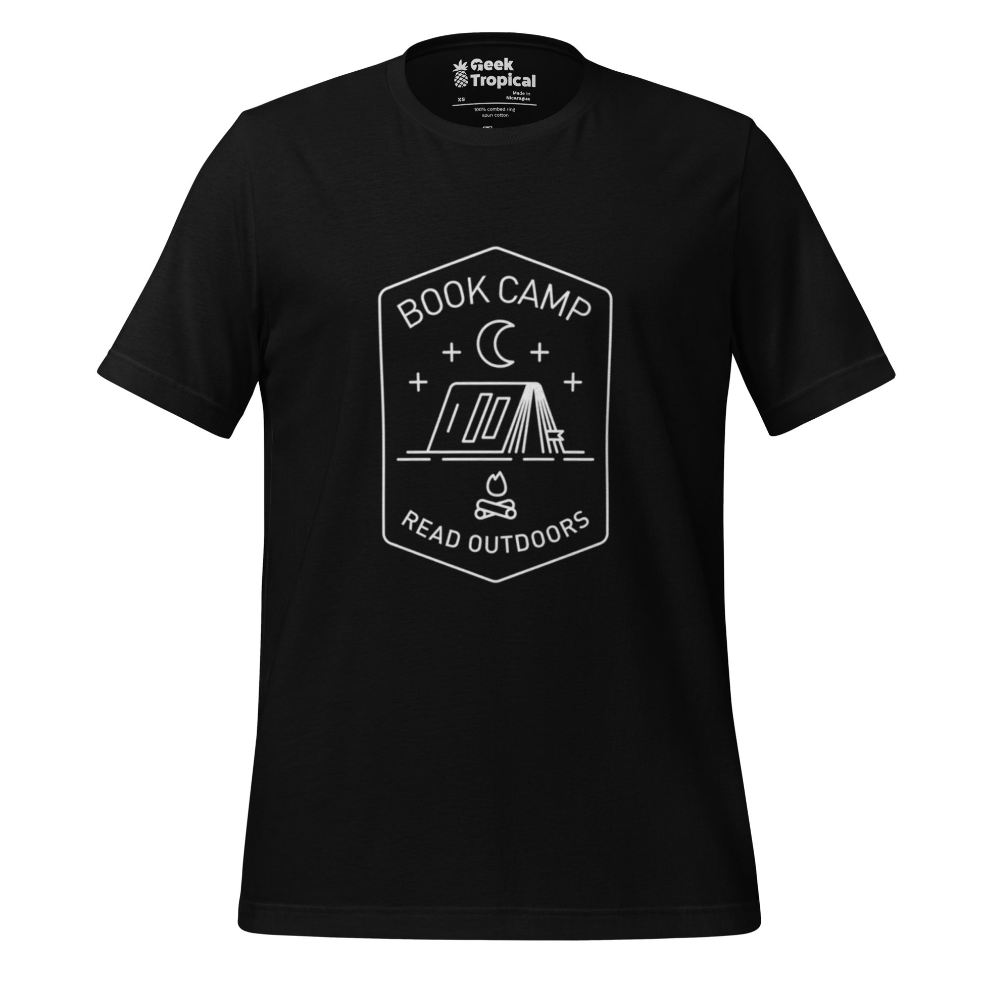 Book Camp T-Shirt Geek Nerd Book Prints Design by Tobe Fonseca FLOW DESC WRITING