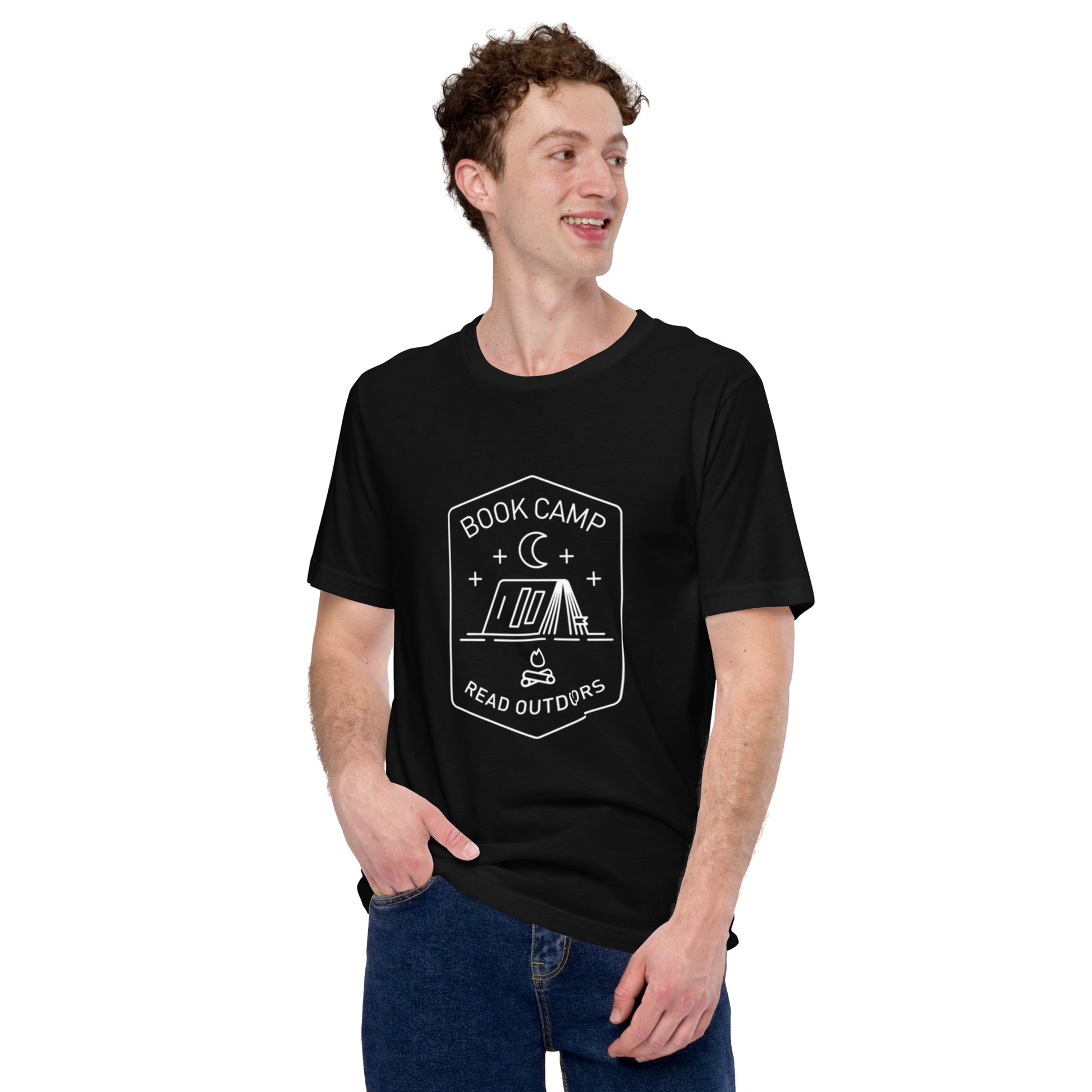 Book Camp T-Shirt Geek Nerd Book Prints Design by Tobe Fonseca FLOW DESC WRITING