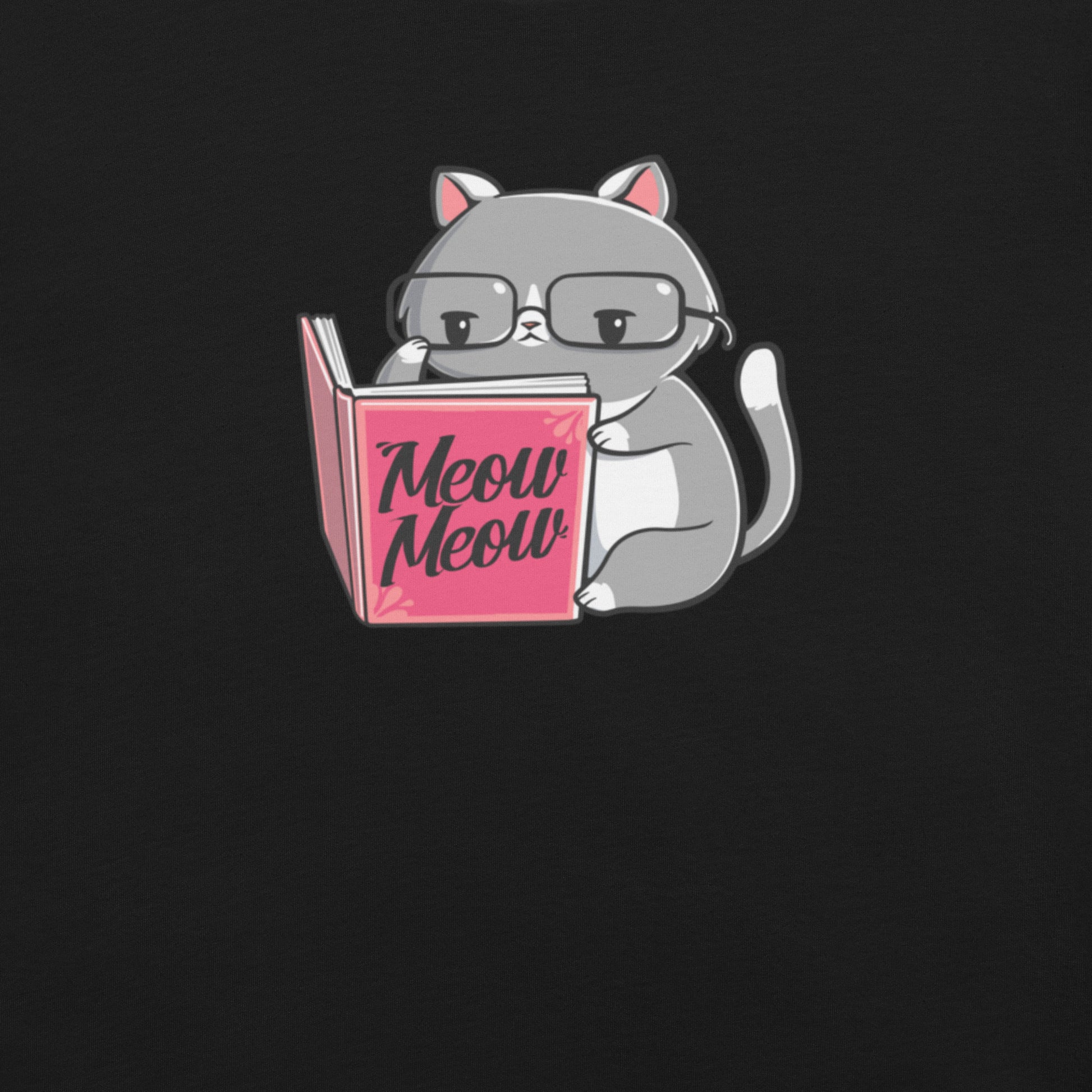 Books For Cats T-Shirt Geek Nerd Animal Patterns Book Prints Design by Tobe Fonseca