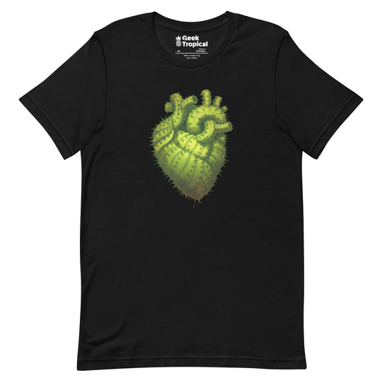 Cactus Heart T-Shirt Geek Nerd Botany Print Design by Tobe Fonseca FLOW DESC WRITING