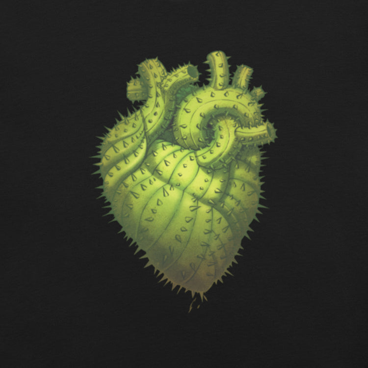 Cactus Heart T-Shirt Geek Nerd Botany Print Design by Tobe Fonseca FLOW DESC WRITING