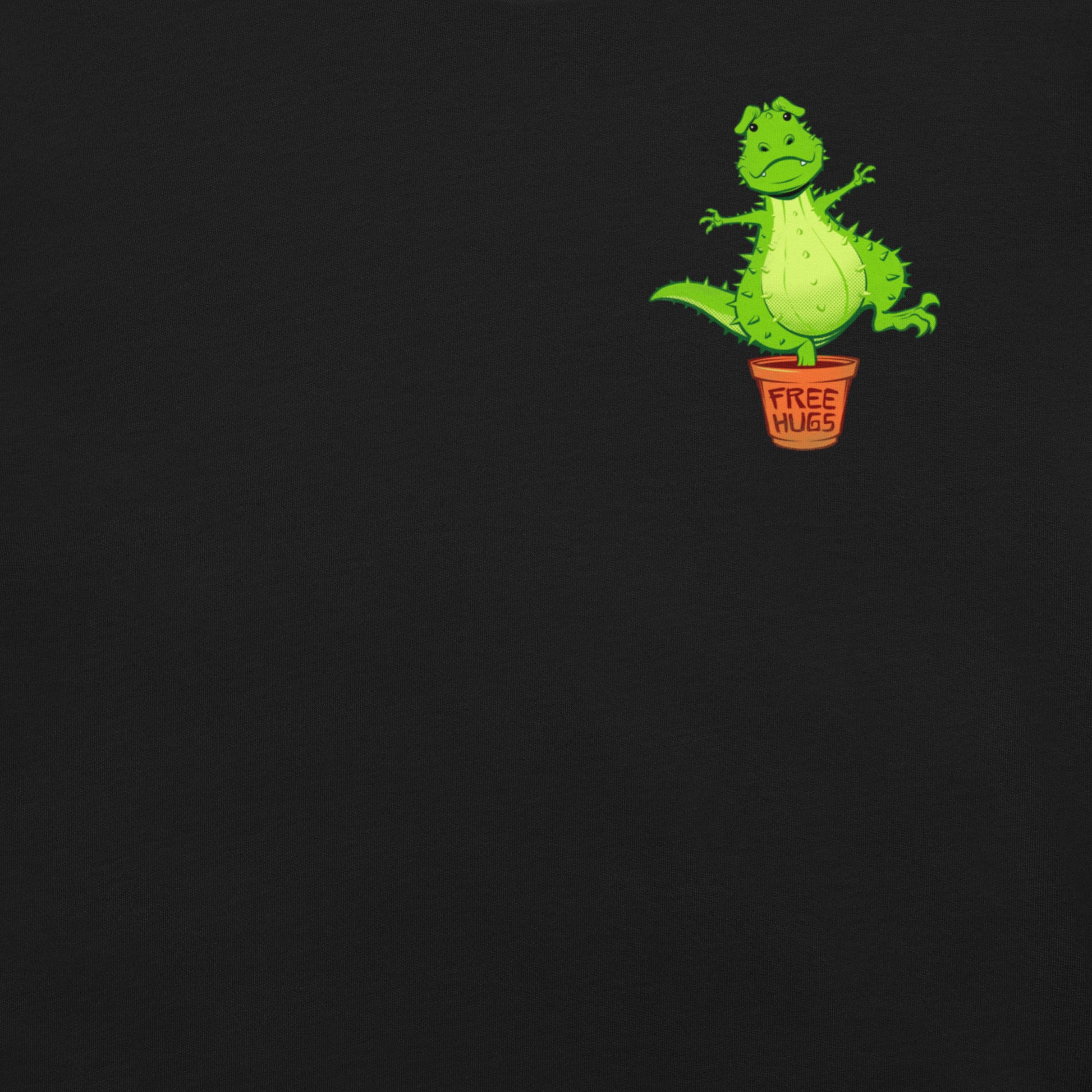 Cactus T - Rex Free Hugs T-Shirt Geek Nerd Botany Print Design by Tobe Fonseca dinosaur print