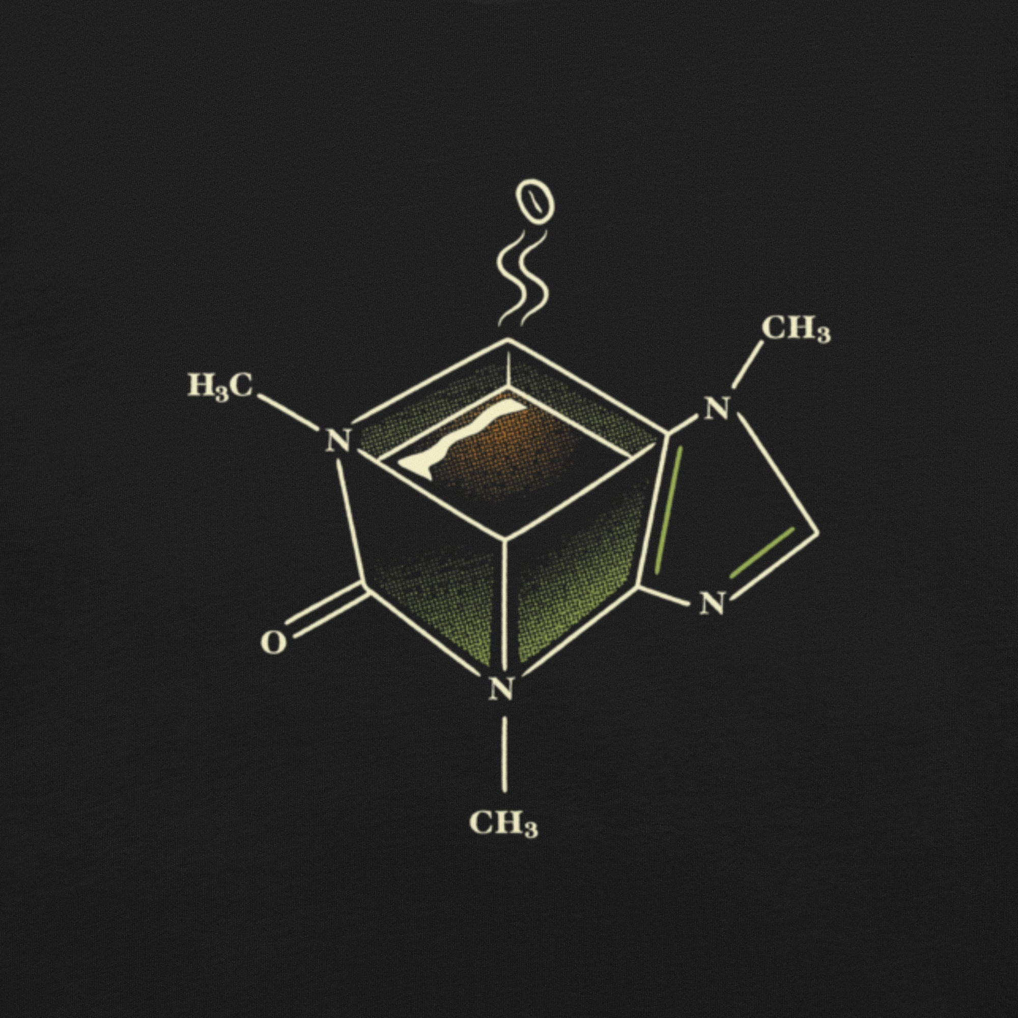Caffeine Molecule Coffe Mug T-Shirt 2