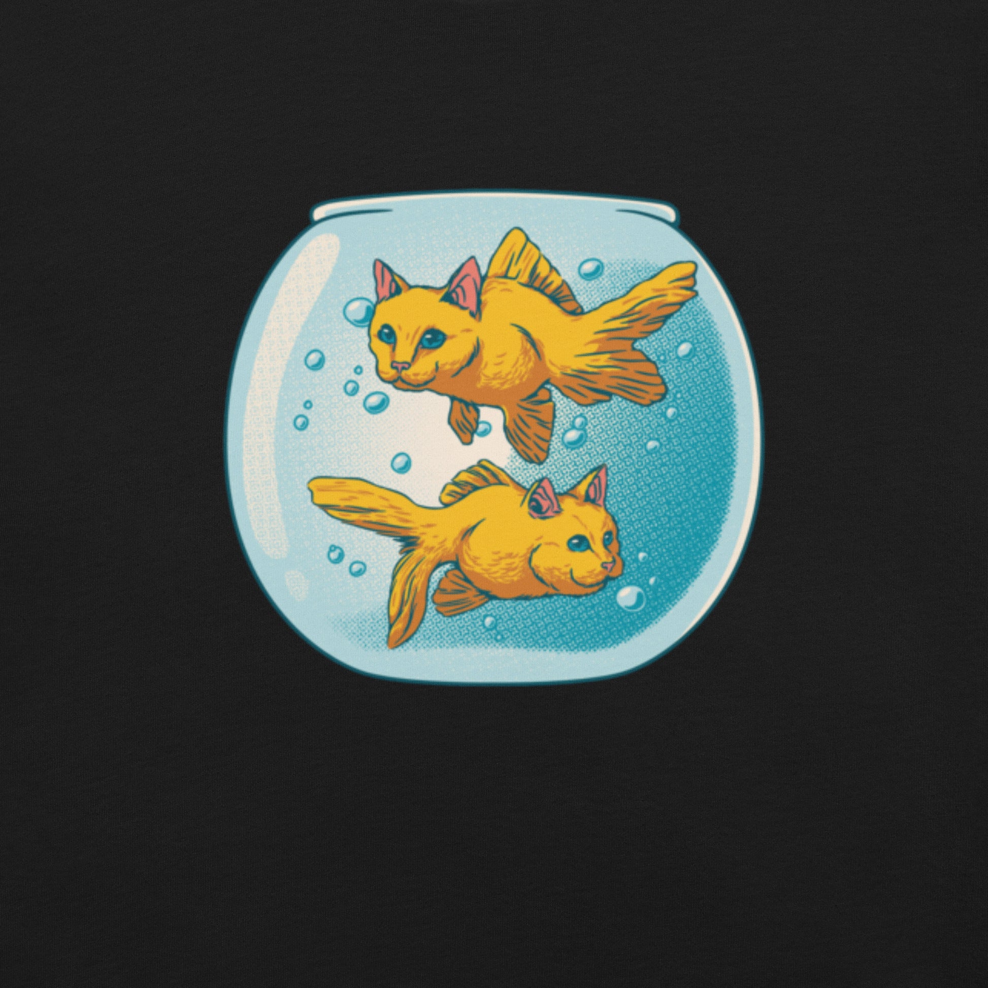 Cat Fish Bowl Funny T-Shirt Geek Nerd Animal Patterns Design by Tobe Fonseca FLOW DESC WRITING