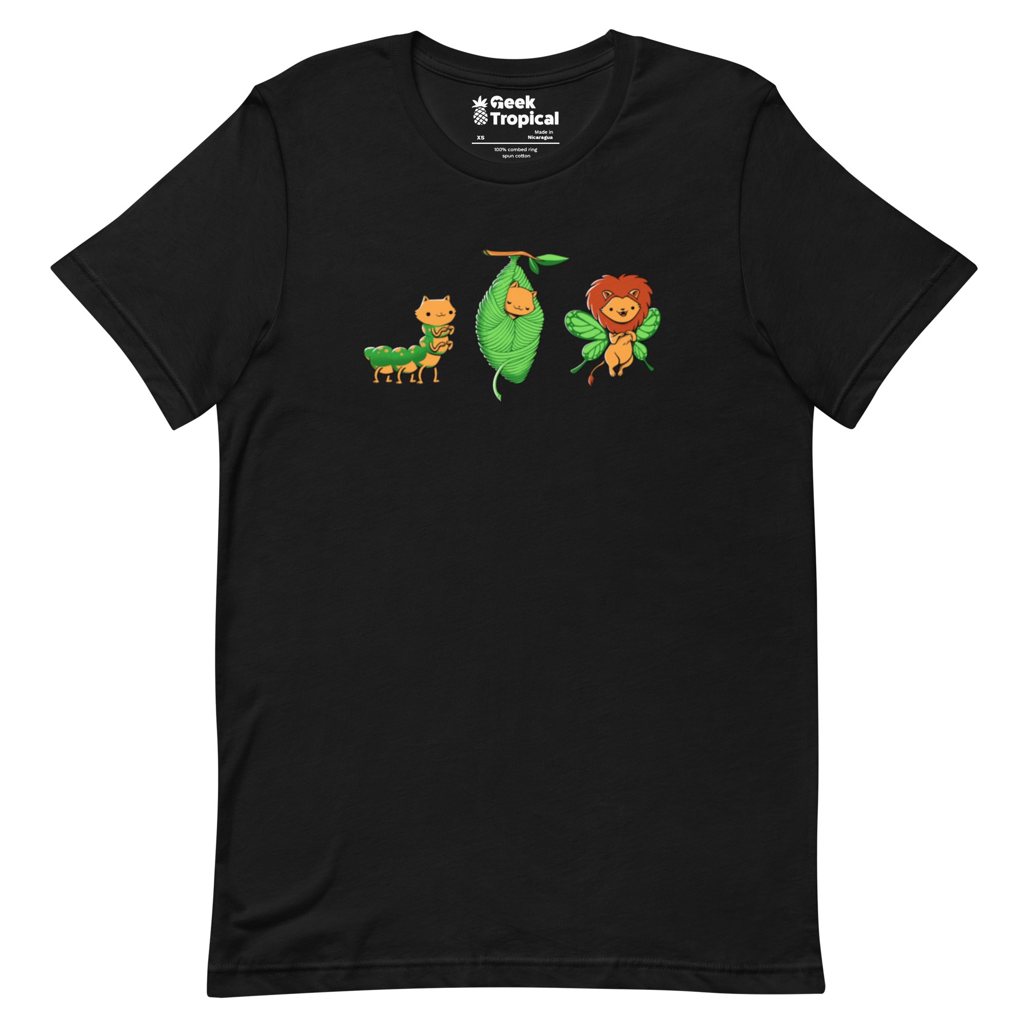 Cat - Erpillar T-Shirt Geek Nerd Animal Patterns Design by Tobe Fonseca Fantasy Prints