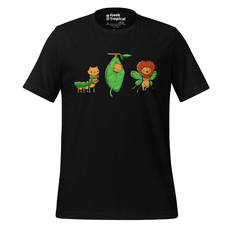 Cat - Erpillar T-Shirt Geek Nerd Animal Patterns Design by Tobe Fonseca Fantasy Prints