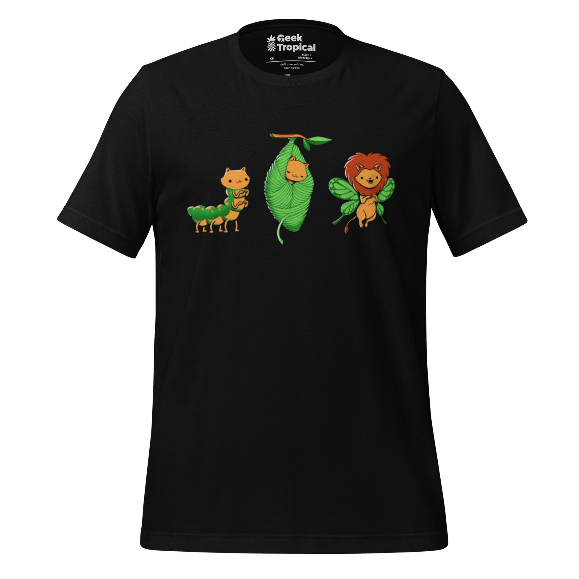 Cat - Erpillar T-Shirt Geek Nerd Animal Patterns Design by Tobe Fonseca Fantasy Prints