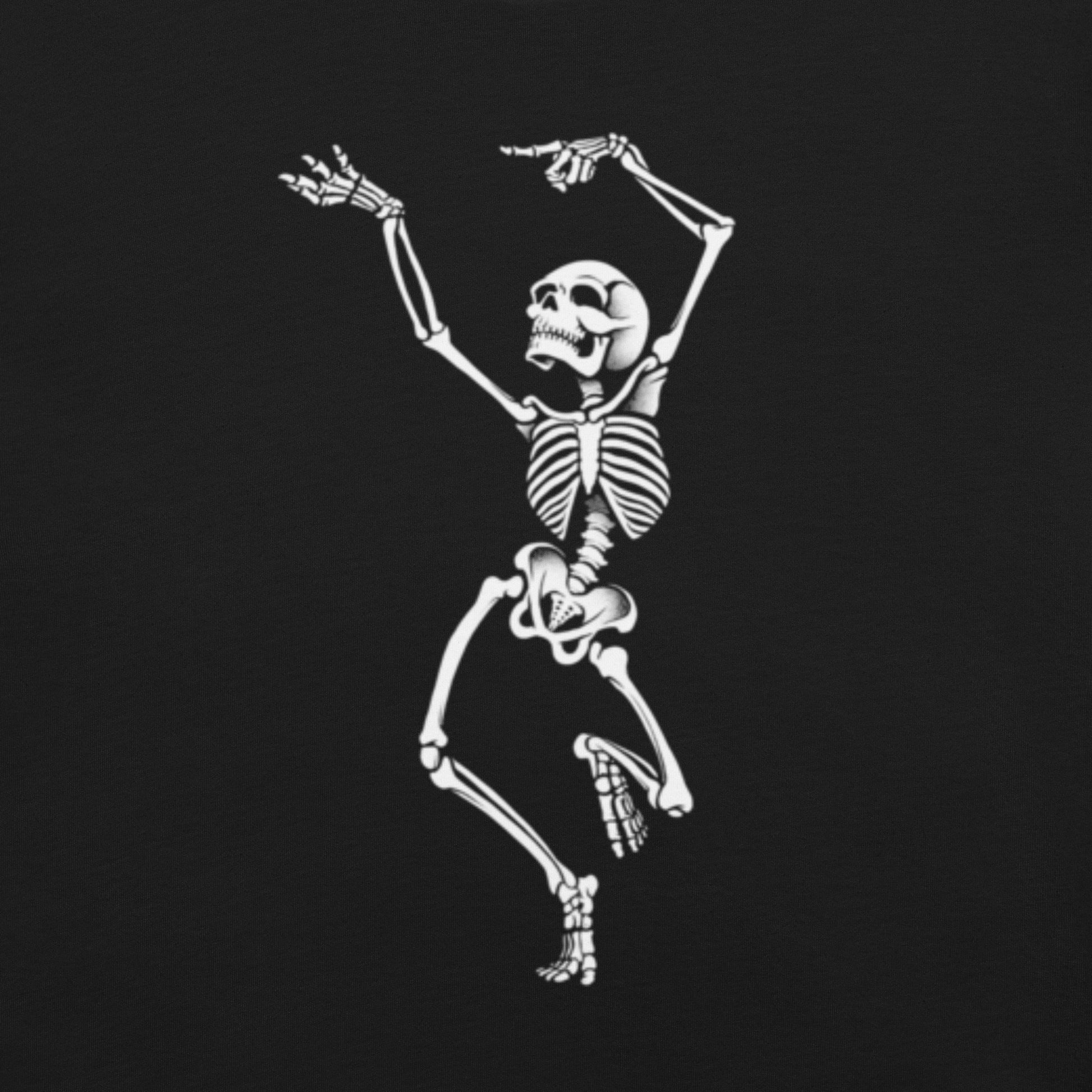 Dancing Skeleton T-Shirt Geek Nerd Design by Tobe Fonseca FLOW DESC WRITING Funny Prints