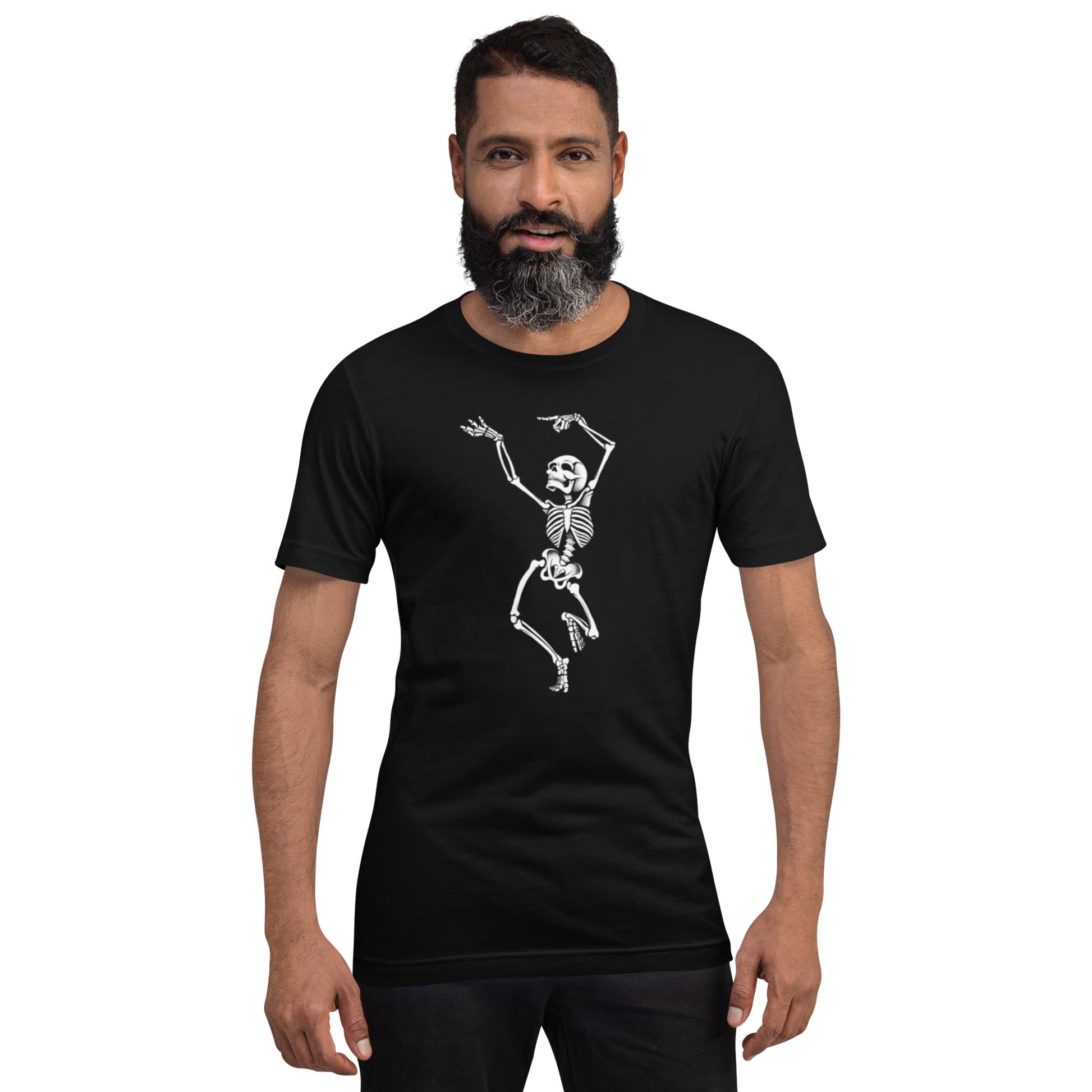 Dancing Skeleton T-Shirt Geek Nerd Design by Tobe Fonseca FLOW DESC WRITING Funny Prints