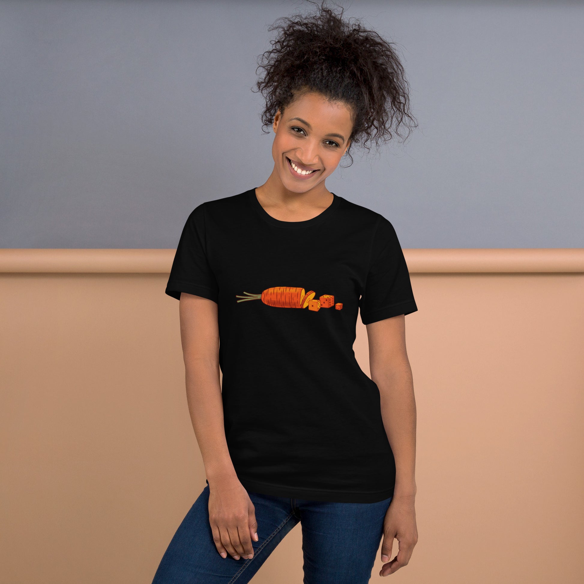 Diced Carrots T-Shirt Geek Nerd board game print Botany Print Design by Tobe Fonseca