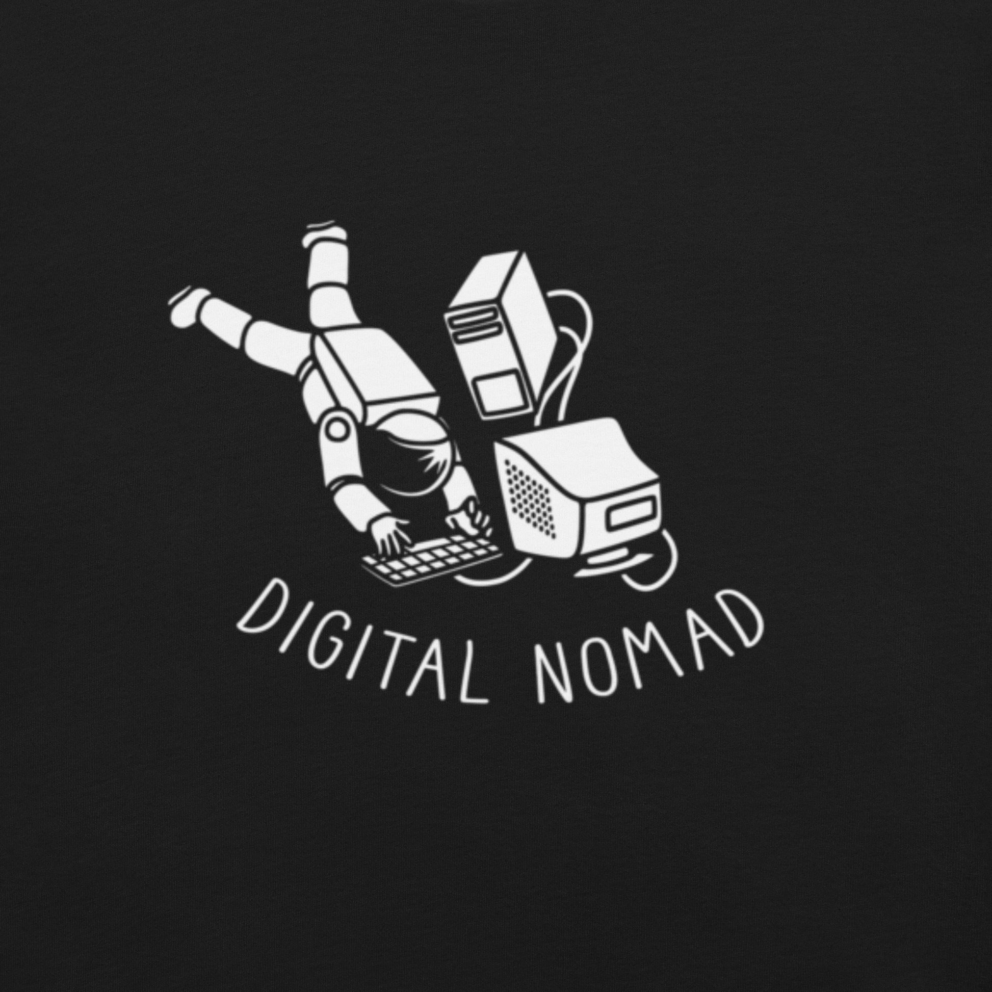 Digital Nomad Astronaut T-Shirt Geek Nerd computer print Design by Tobe Fonseca FLOW DESC WRITING