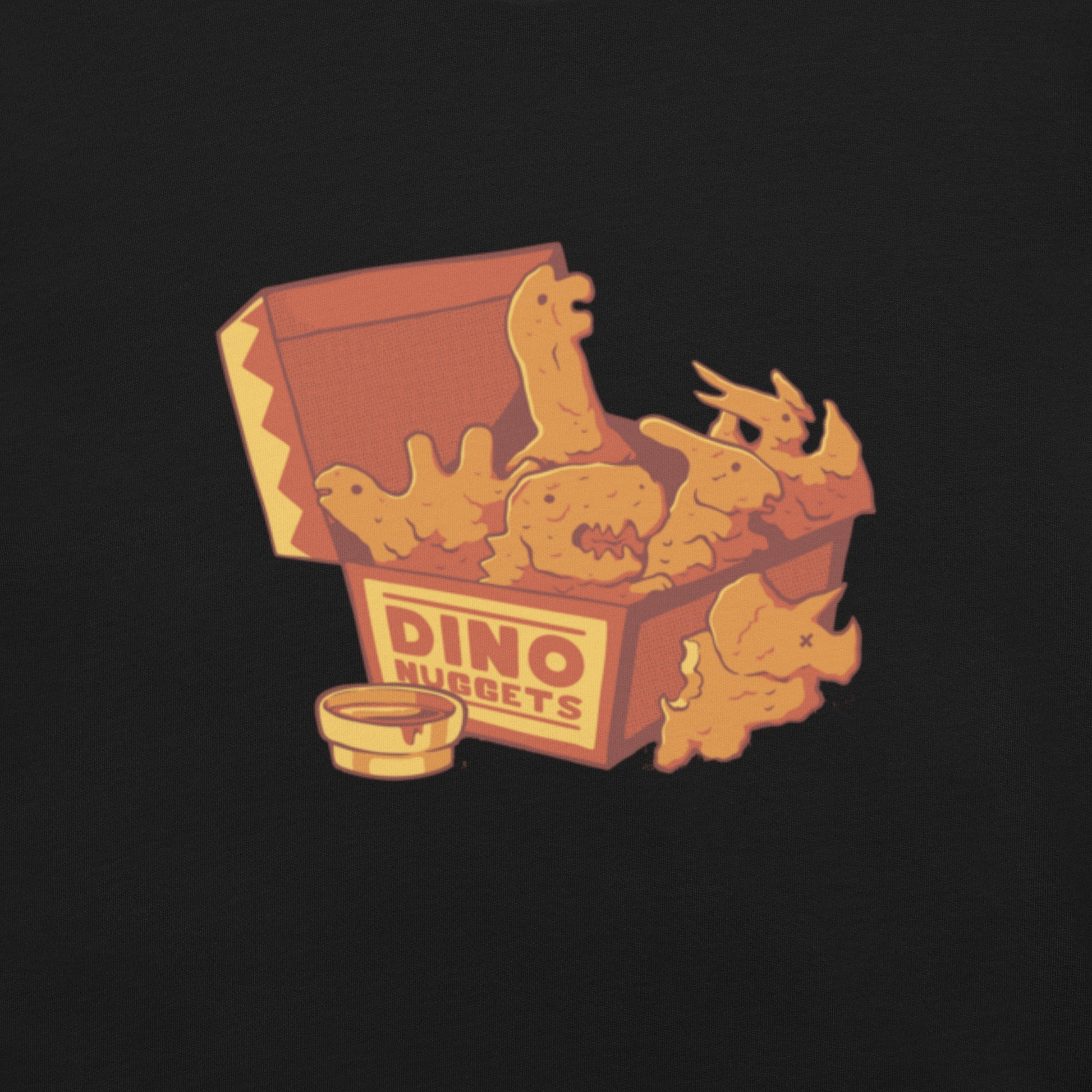 Dino Nuggets T-Shirt Geek Nerd Design by Tobe Fonseca dinosaur print FLOW DESC WRITING