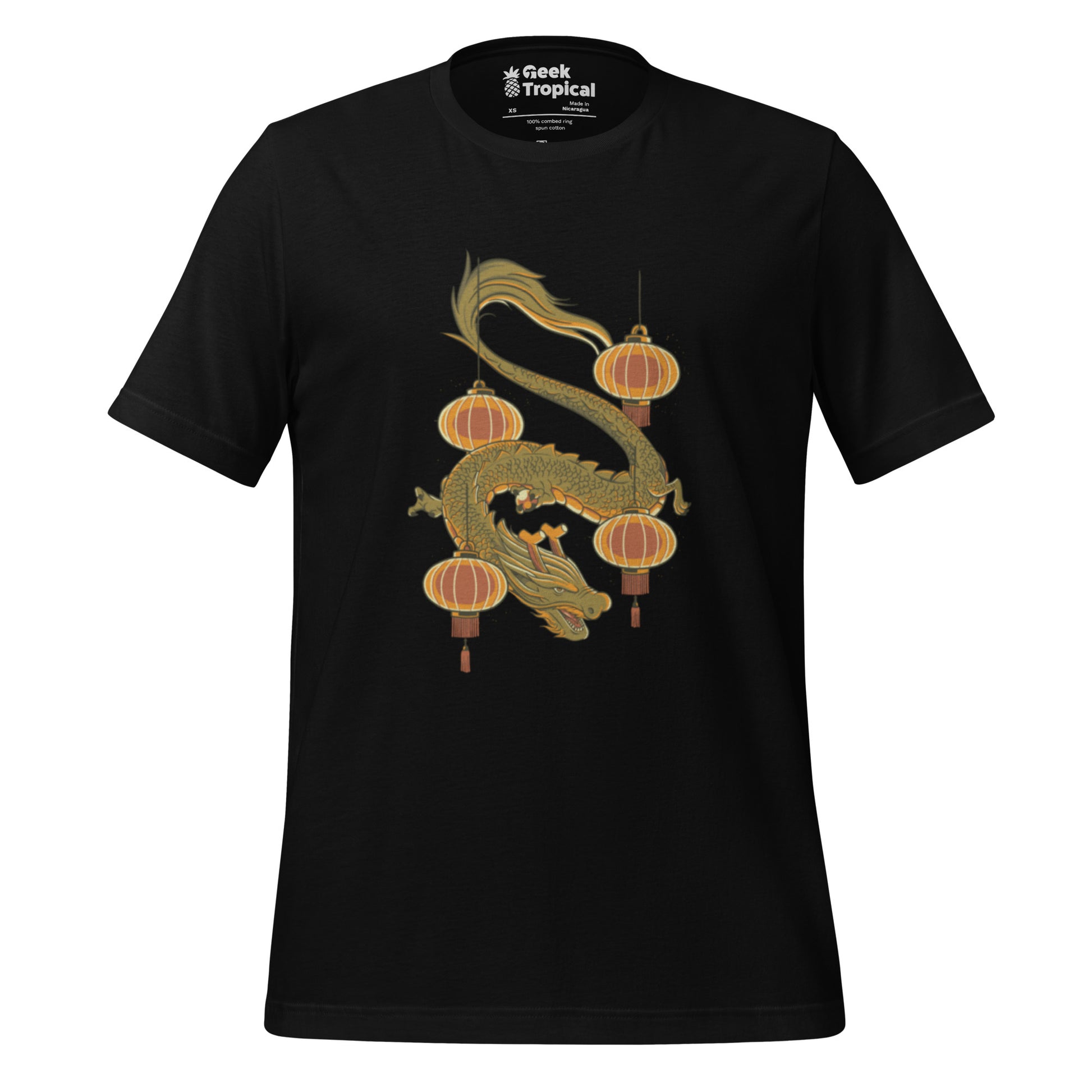 Dragon New Year T-Shirt Geek Nerd Design by Tobe Fonseca Fantasy Prints FLOW DESC WRITING