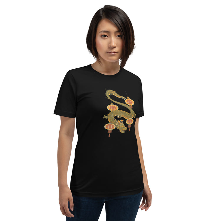 Dragon New Year T-Shirt Geek Nerd Design by Tobe Fonseca Fantasy Prints FLOW DESC WRITING