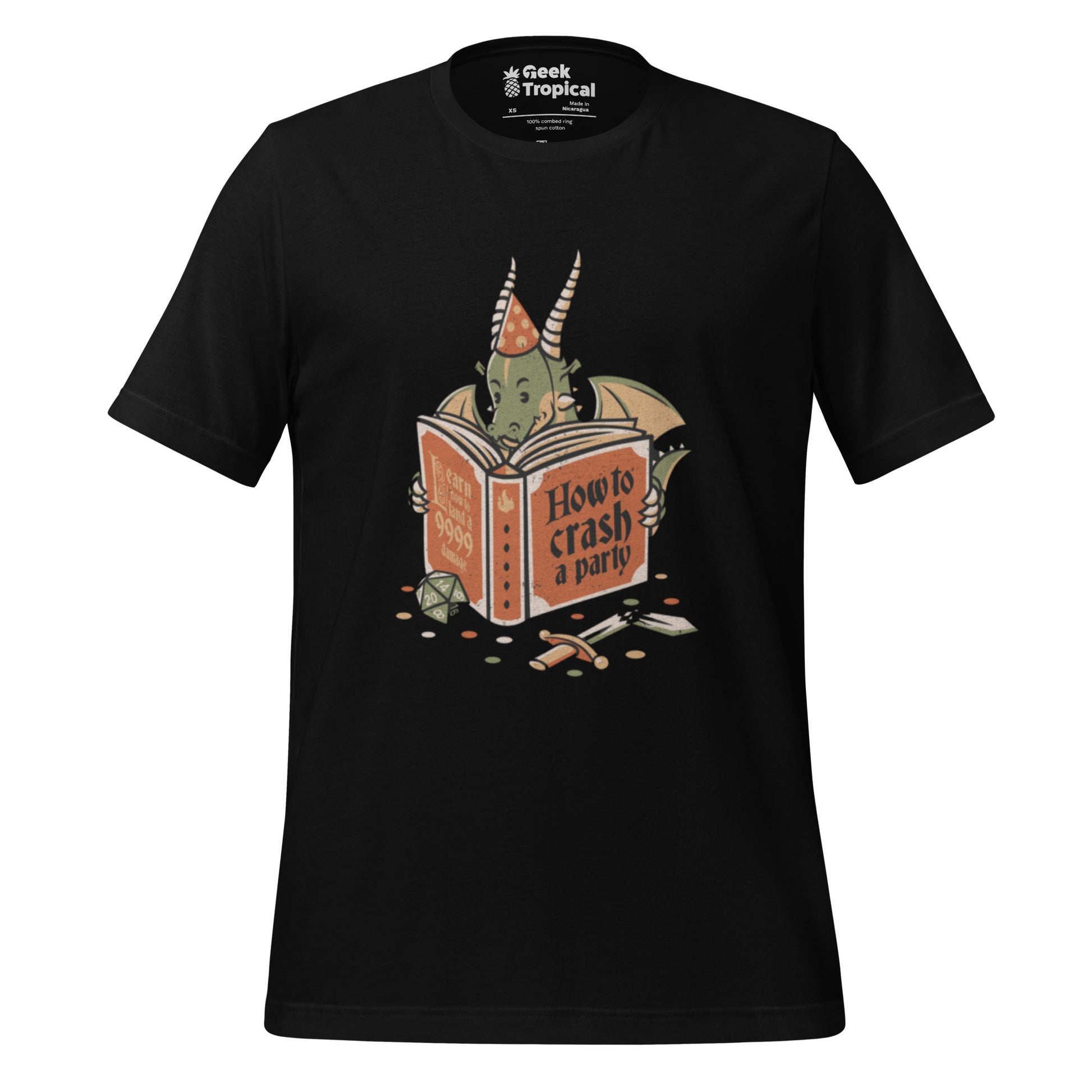 Dragon Party Crashing T-Shirt Geek Nerd Design by Tobe Fonseca dnd & rpg print Fantasy Prints