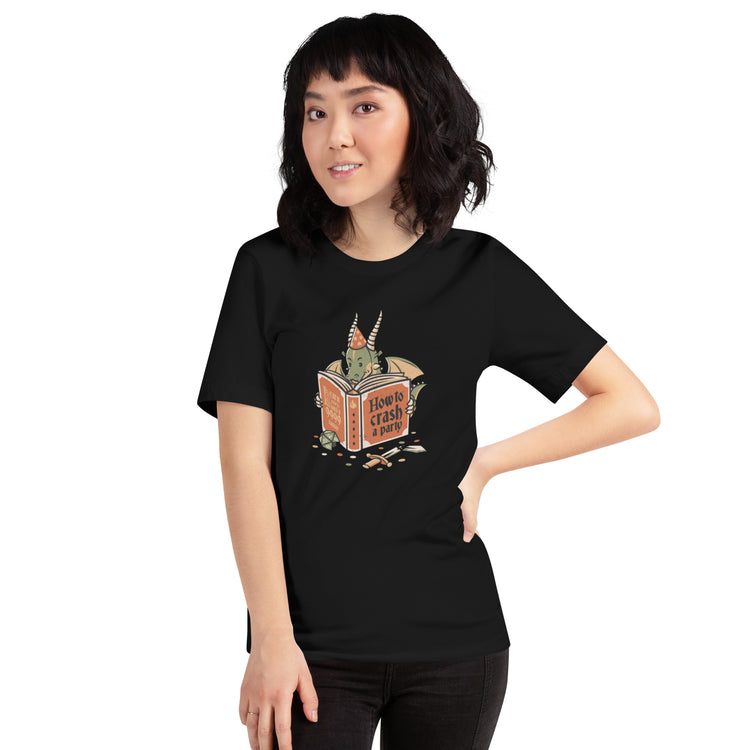 Dragon Party Crashing T-Shirt Geek Nerd Design by Tobe Fonseca dnd & rpg print Fantasy Prints