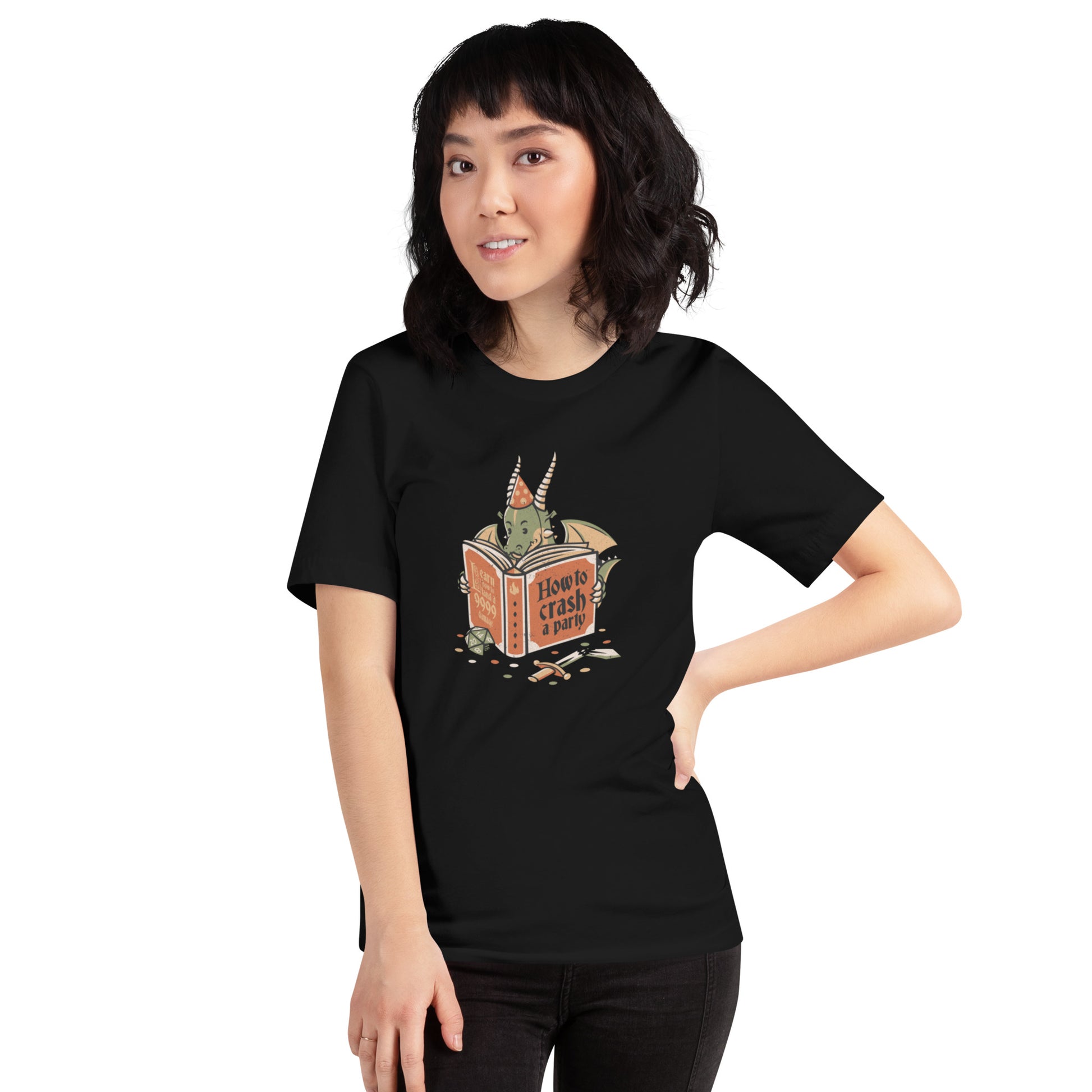 Dragon Party Crashing T-Shirt Geek Nerd Design by Tobe Fonseca dnd & rpg print Fantasy Prints