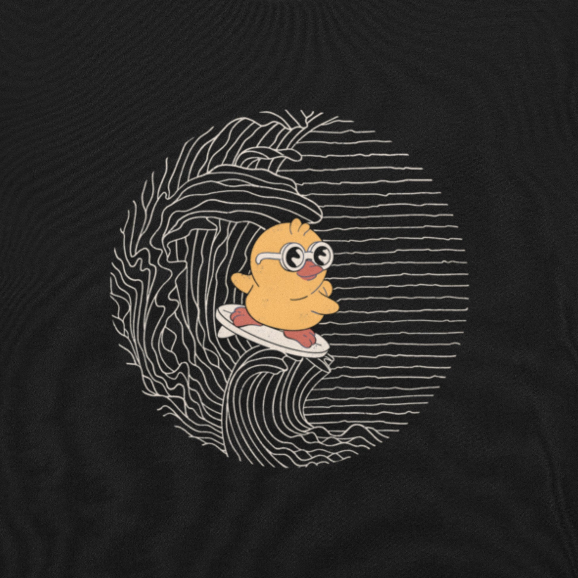 Duck Kanagawa Wave T-Shirt Geek Nerd Animal Patterns Design by Tobe Fonseca FLOW DESC WRITING