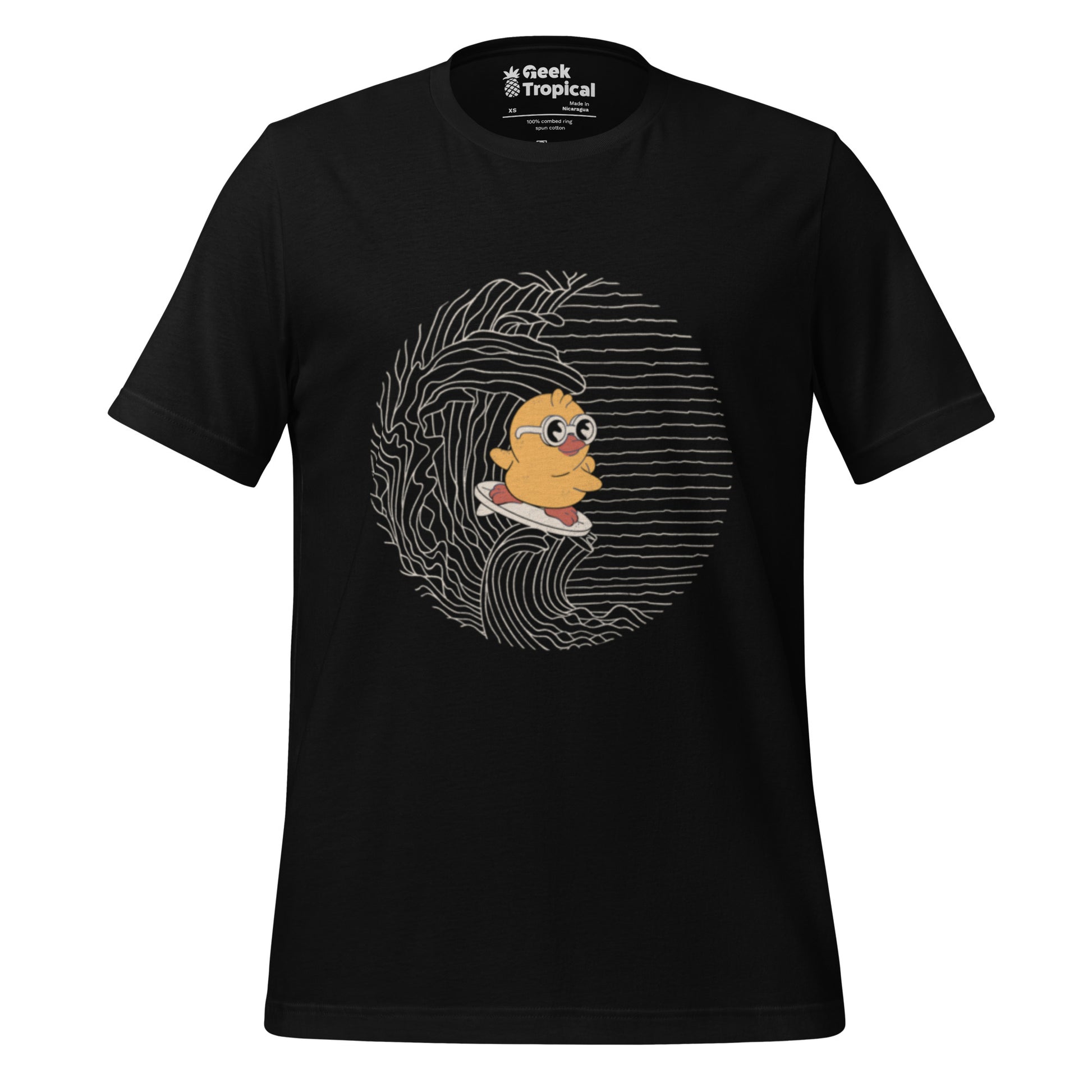 Duck Kanagawa Wave T-Shirt Geek Nerd Animal Patterns Design by Tobe Fonseca FLOW DESC WRITING