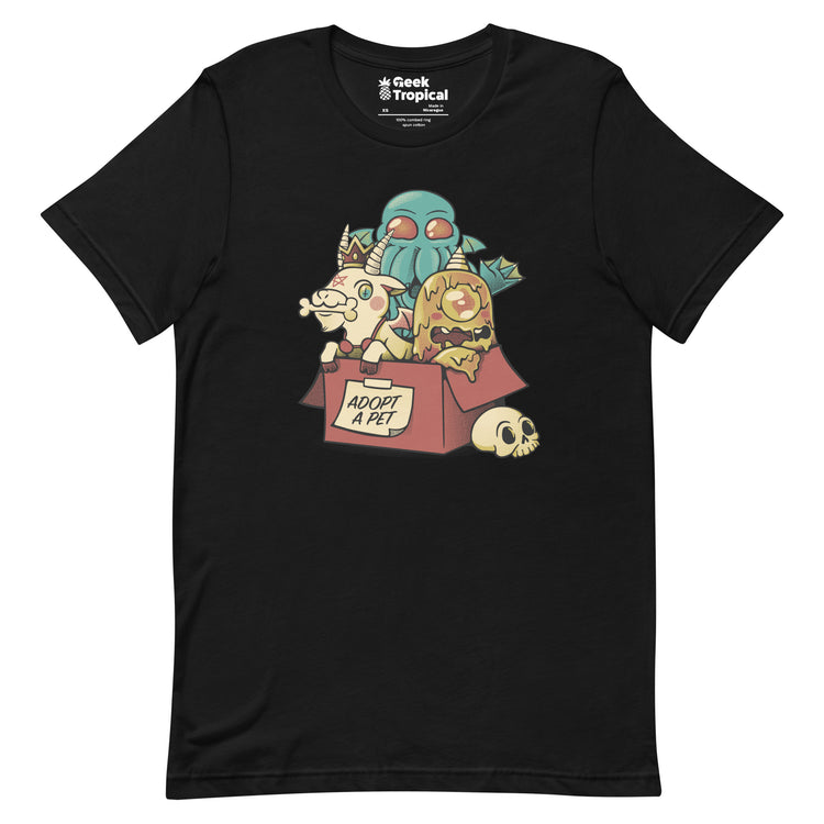 Adopt a Monster Cthulhu T-Shirt Geek Nerd