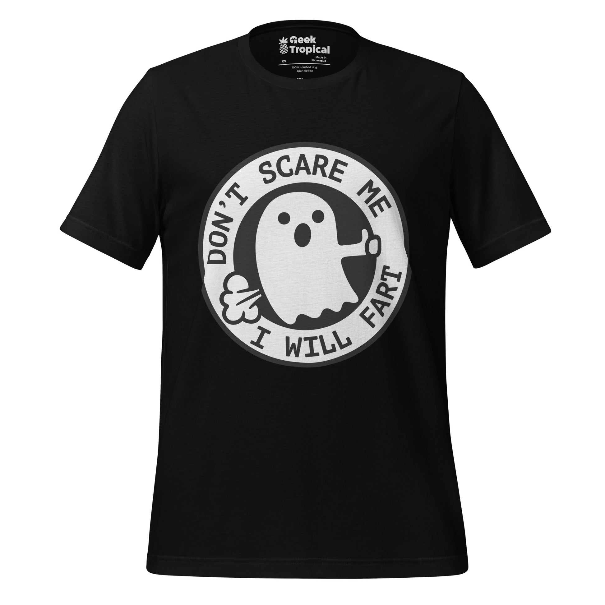 I'm Scared Ghost Fart T-Shirt Geek Nerd
