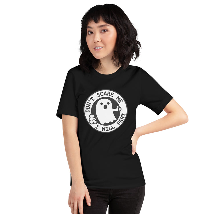 I'm Scared Ghost Fart T-Shirt Geek Nerd