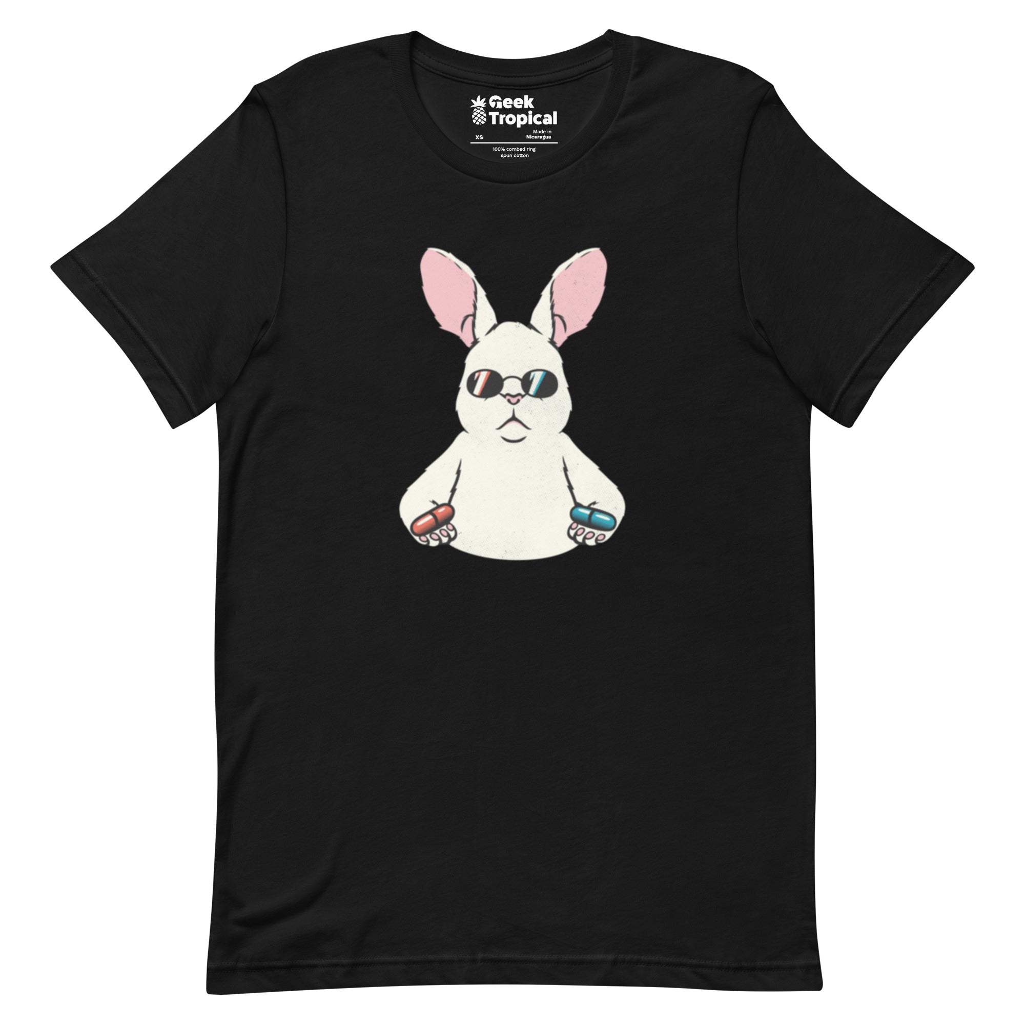 Matrix Rabbit T-Shirt Geek Nerd