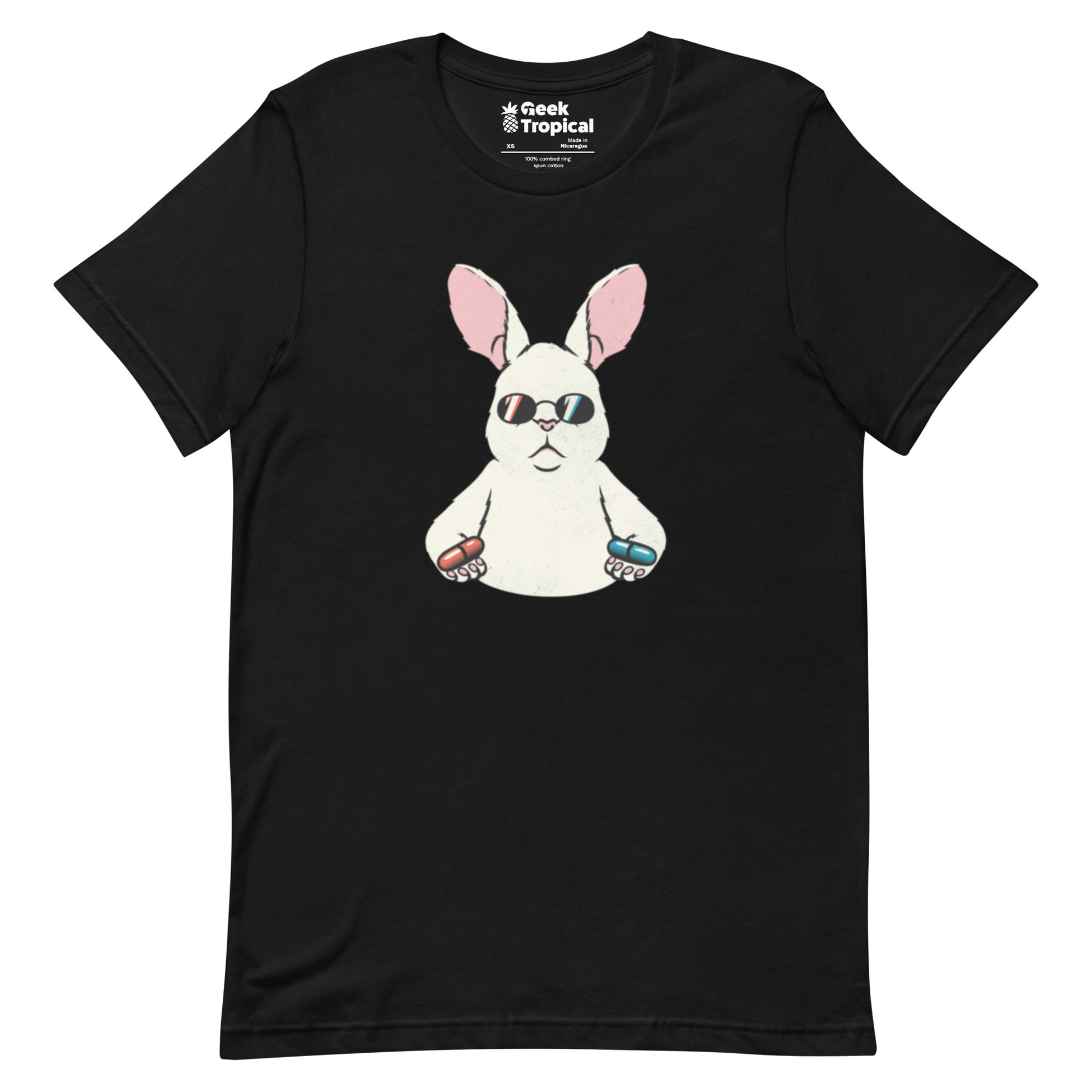 Matrix Rabbit T-Shirt Geek Nerd